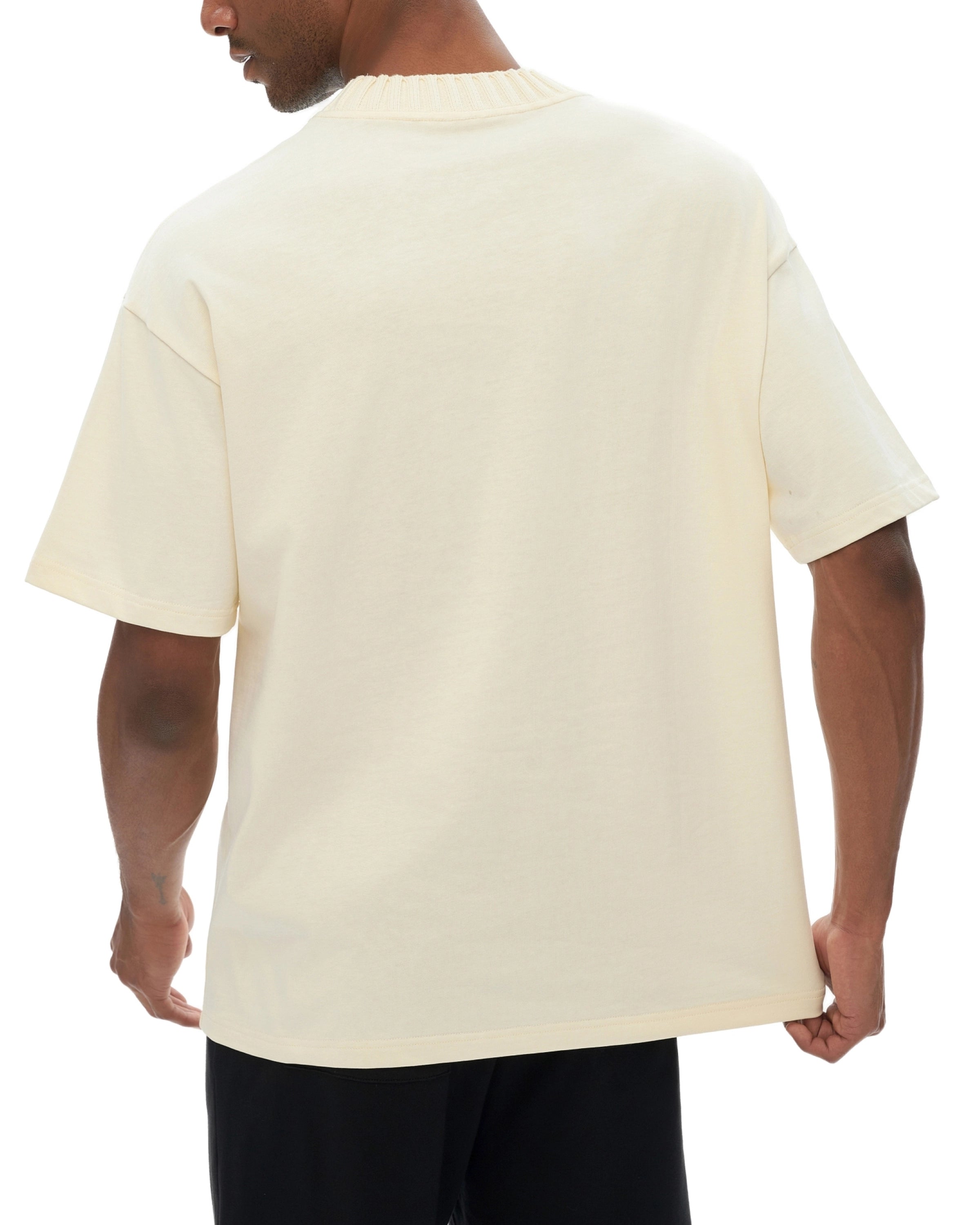 Heavyweight Knitted Round Neck T-Shirt - Hanggerrz