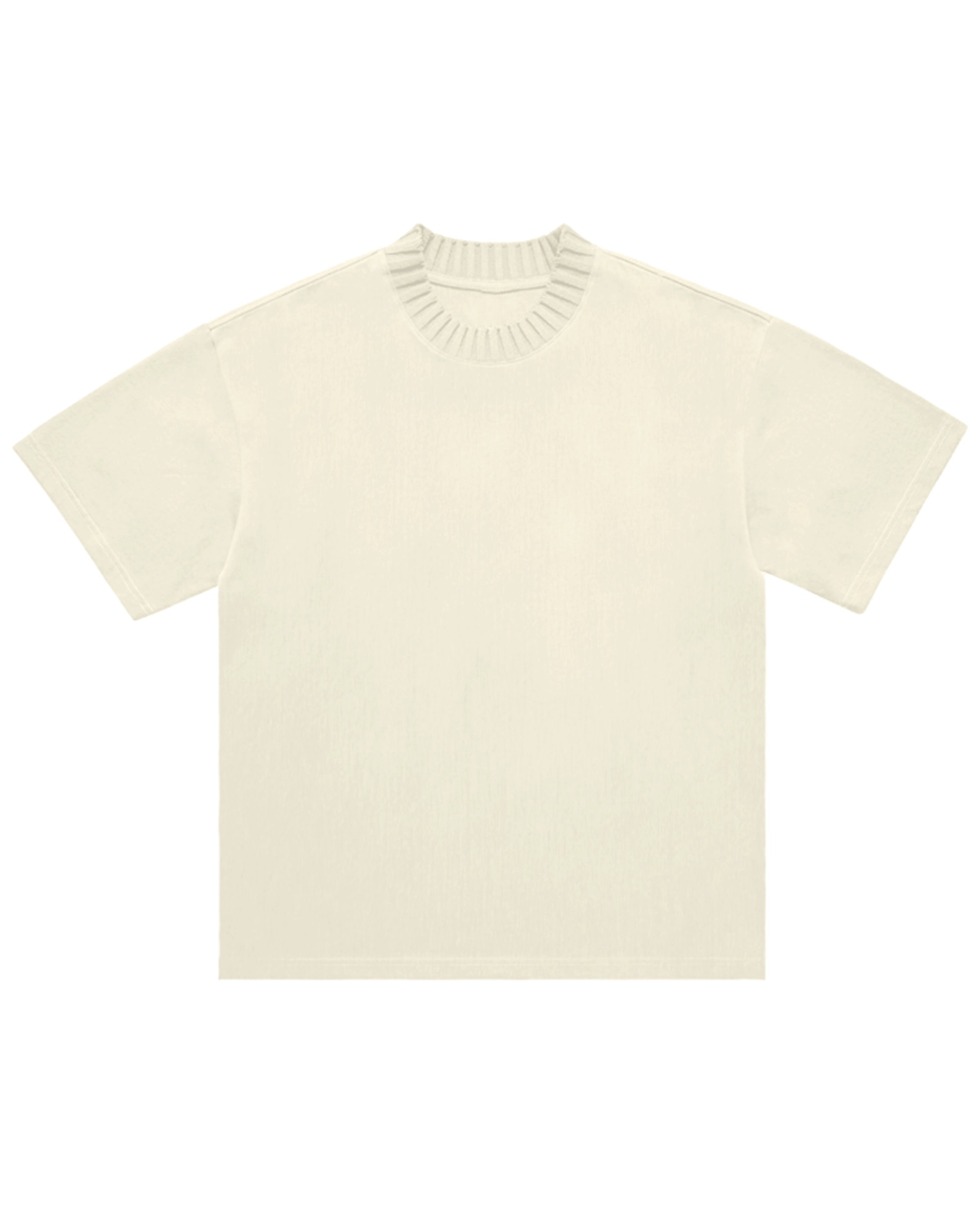 Heavyweight Knitted Round Neck T-Shirt - Hanggerrz