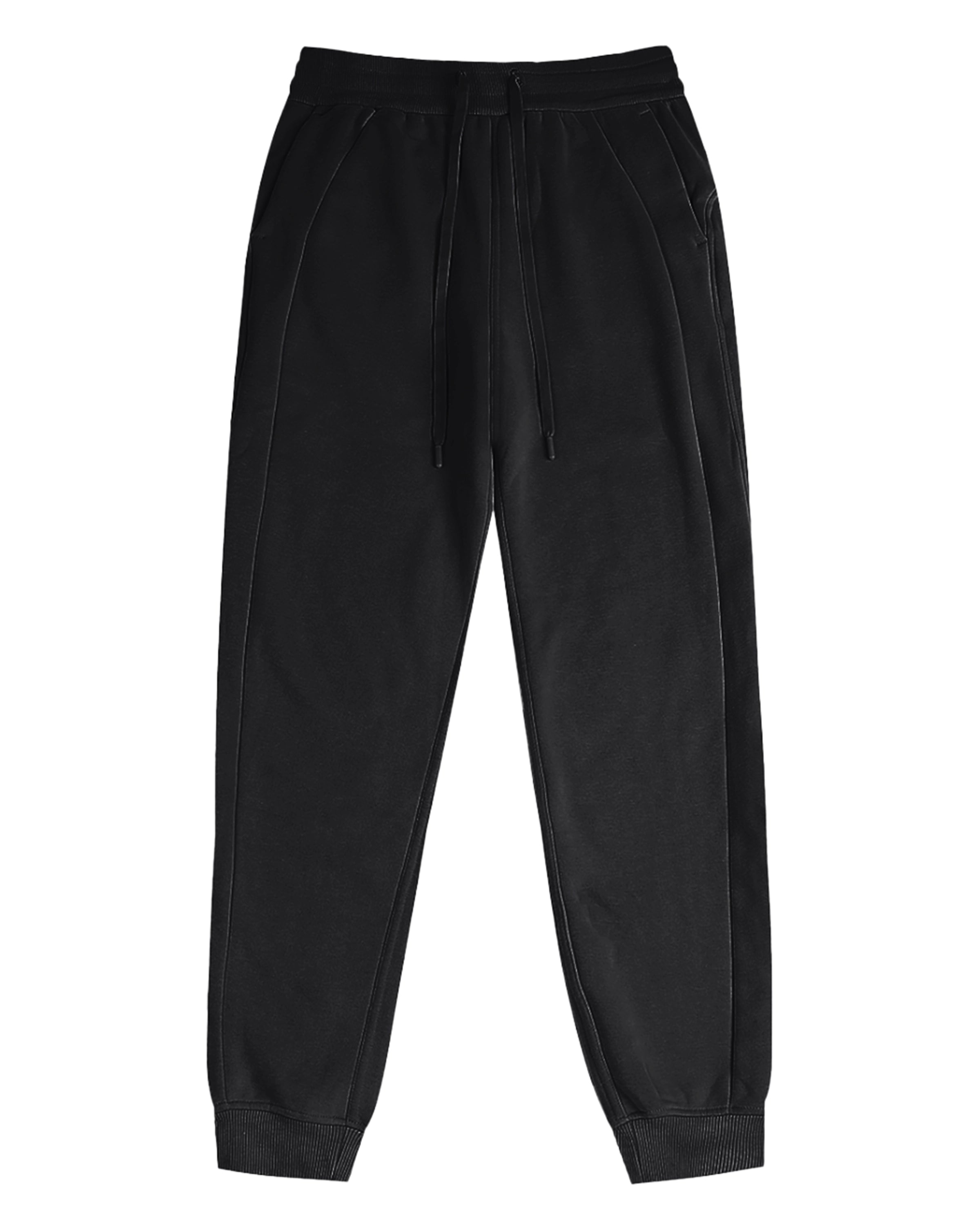Black Women's Activewear Performance Joggers Front Mockup - Hanggerrz
