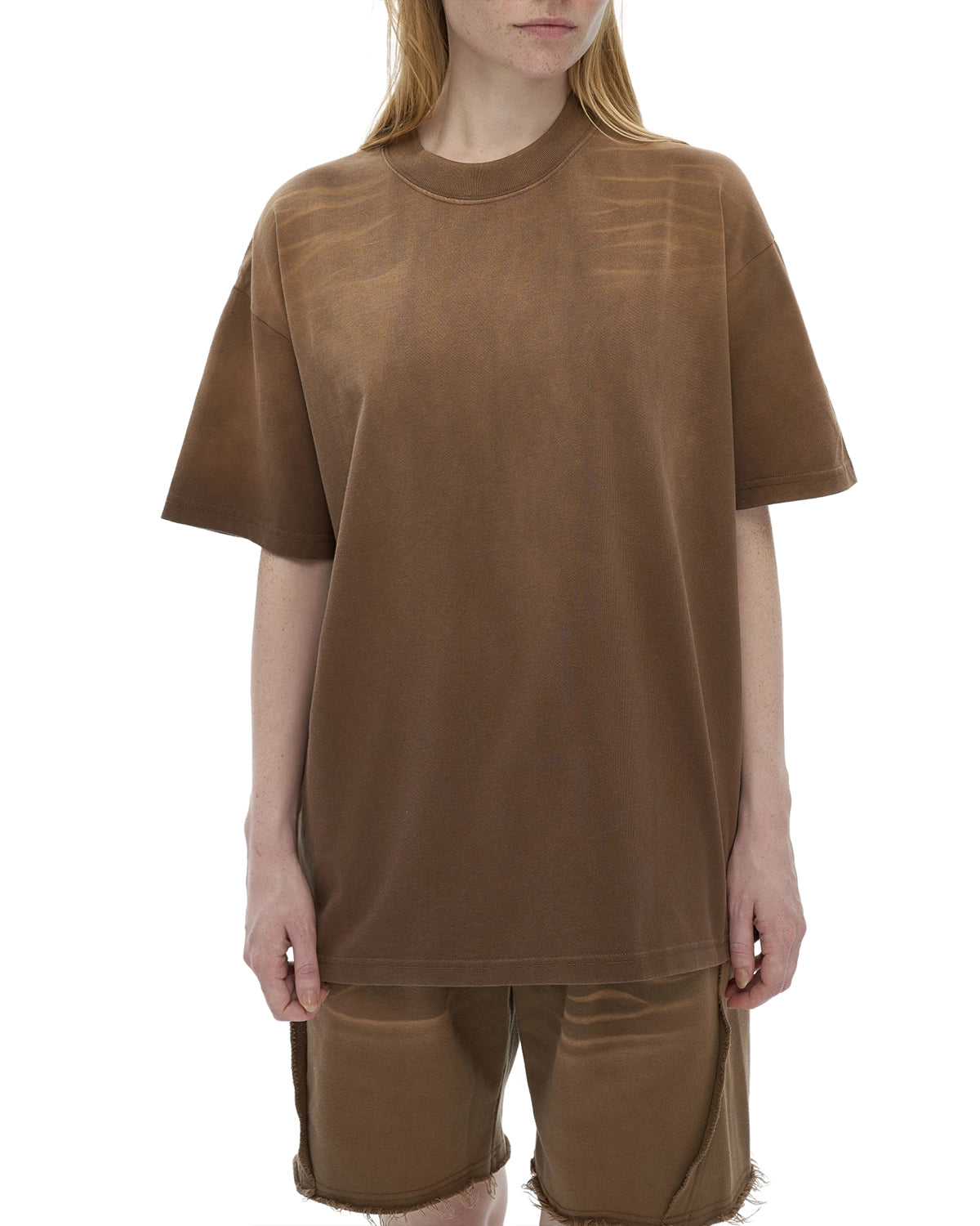 Vintage Washed Tiger Stripes Dyed Gradient T-Shirt - Hanggerrz