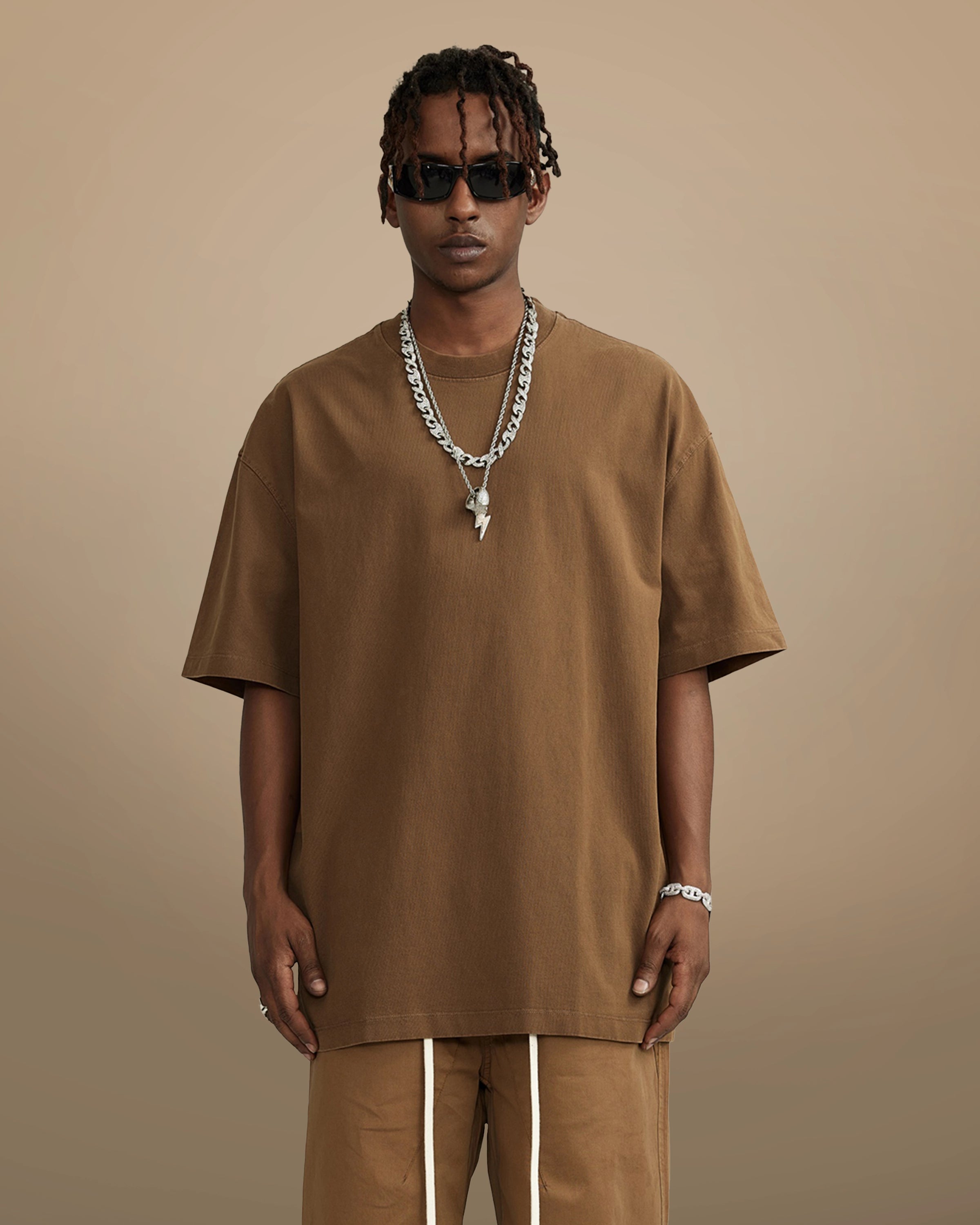 Streetwear Heavyweight Vintage Washed T-Shirt - Hanggerrz