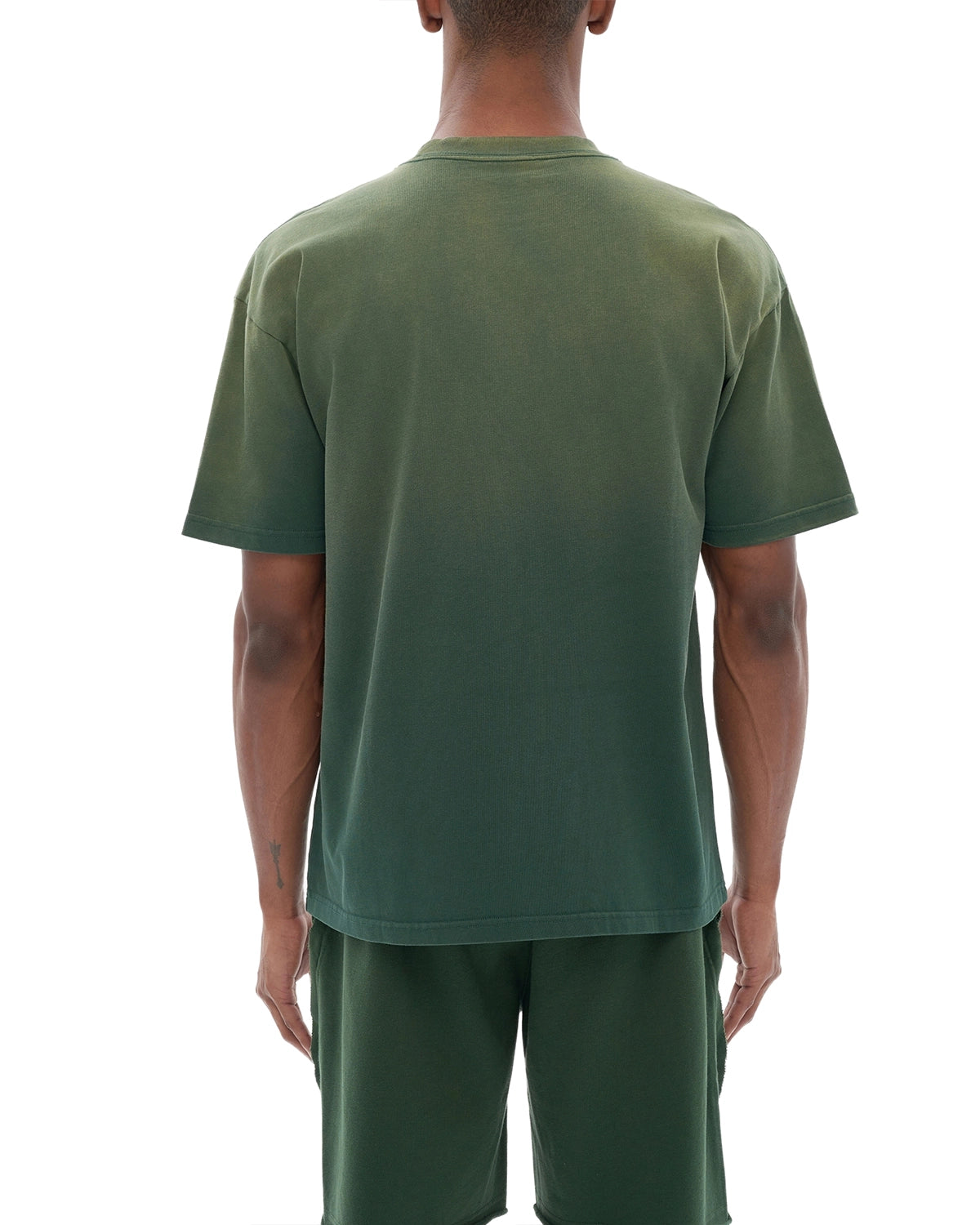 Vintage Washed Tiger Stripes Dyed Gradient T-Shirt - Hanggerrz