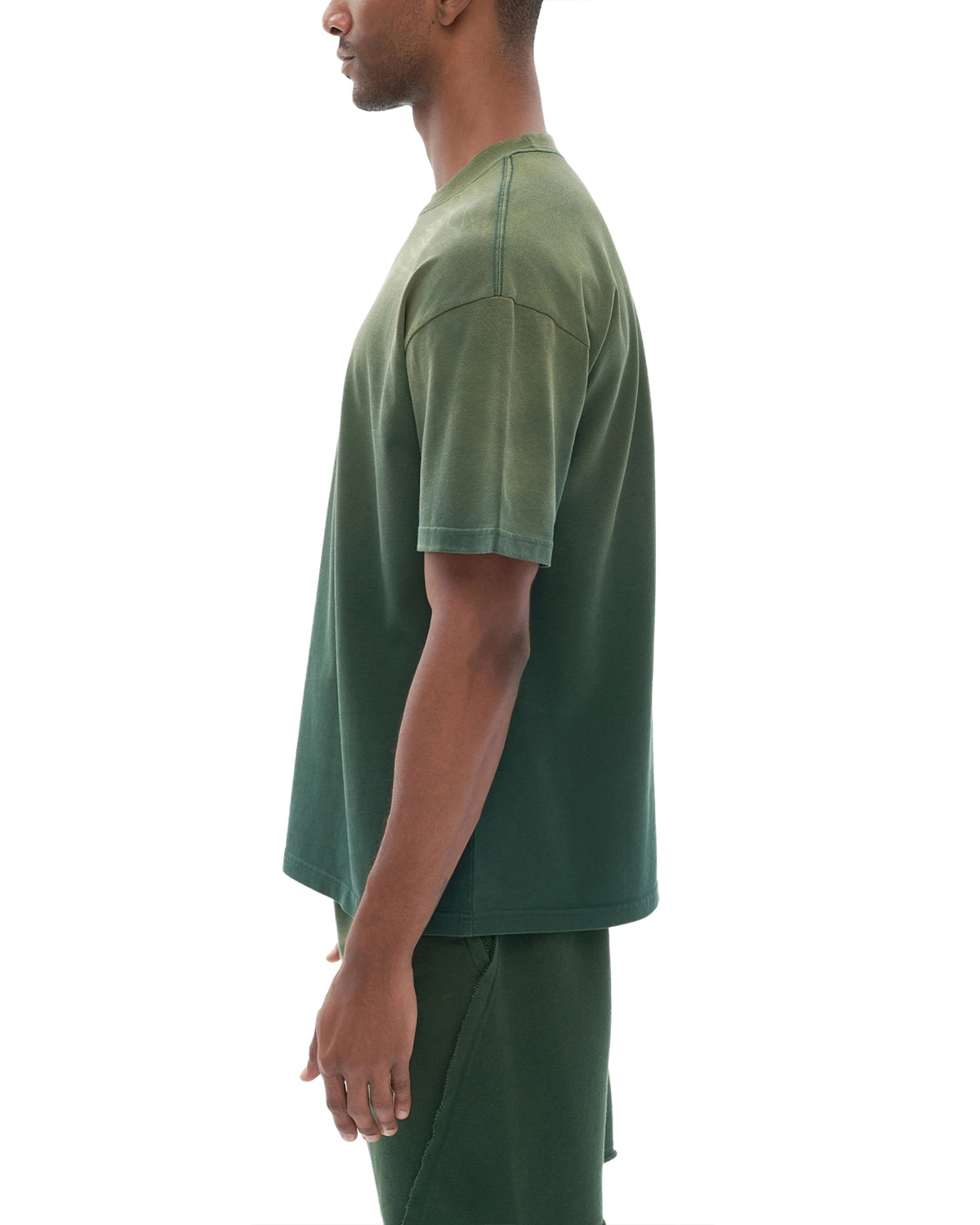 Vintage Washed Tiger Stripes Dyed Gradient T-Shirt - Hanggerrz