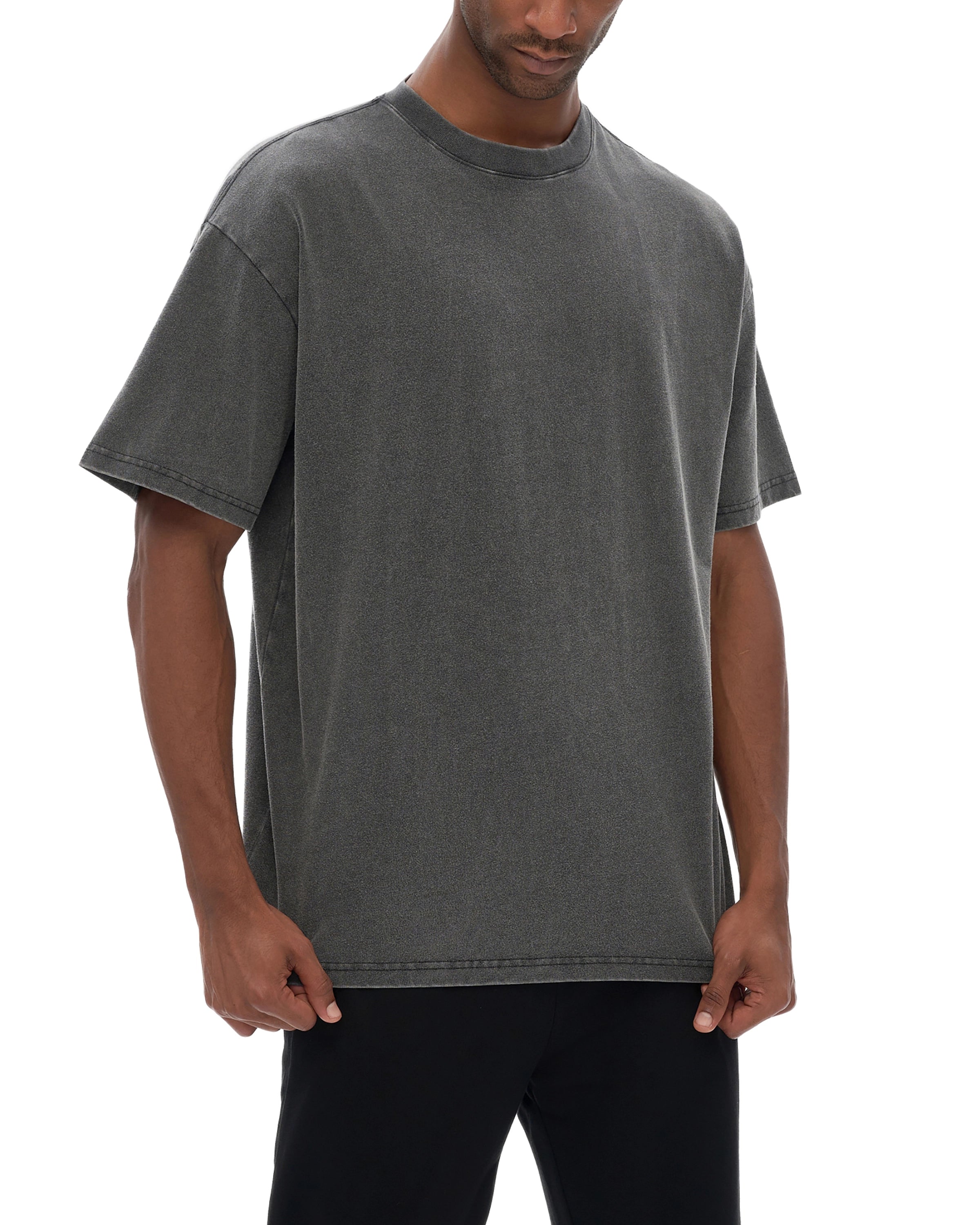 Streetwear Fluffy Vintage Washed T-shirt - Hanggerrz