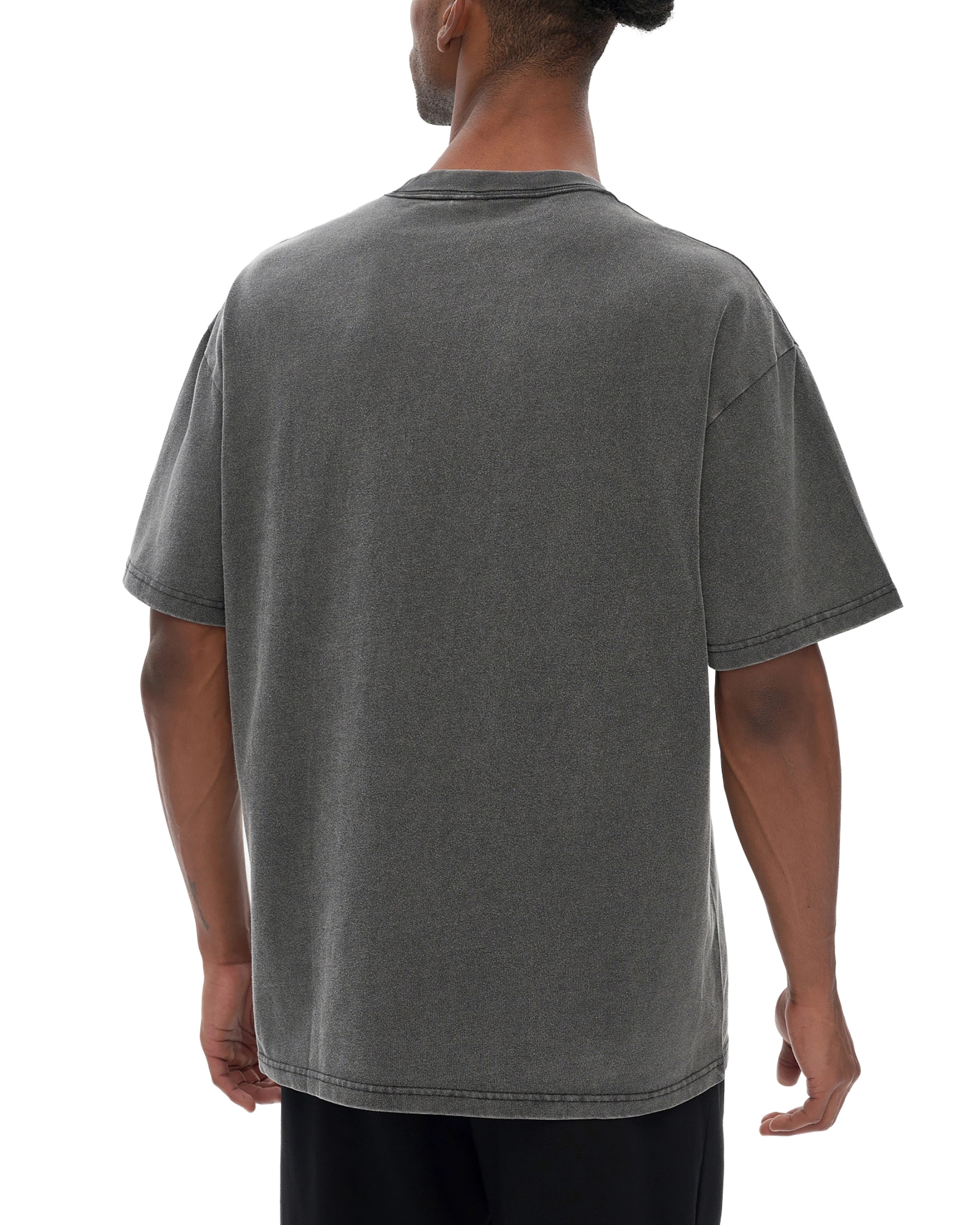 Streetwear Fluffy Vintage Washed T-shirt - Hanggerrz