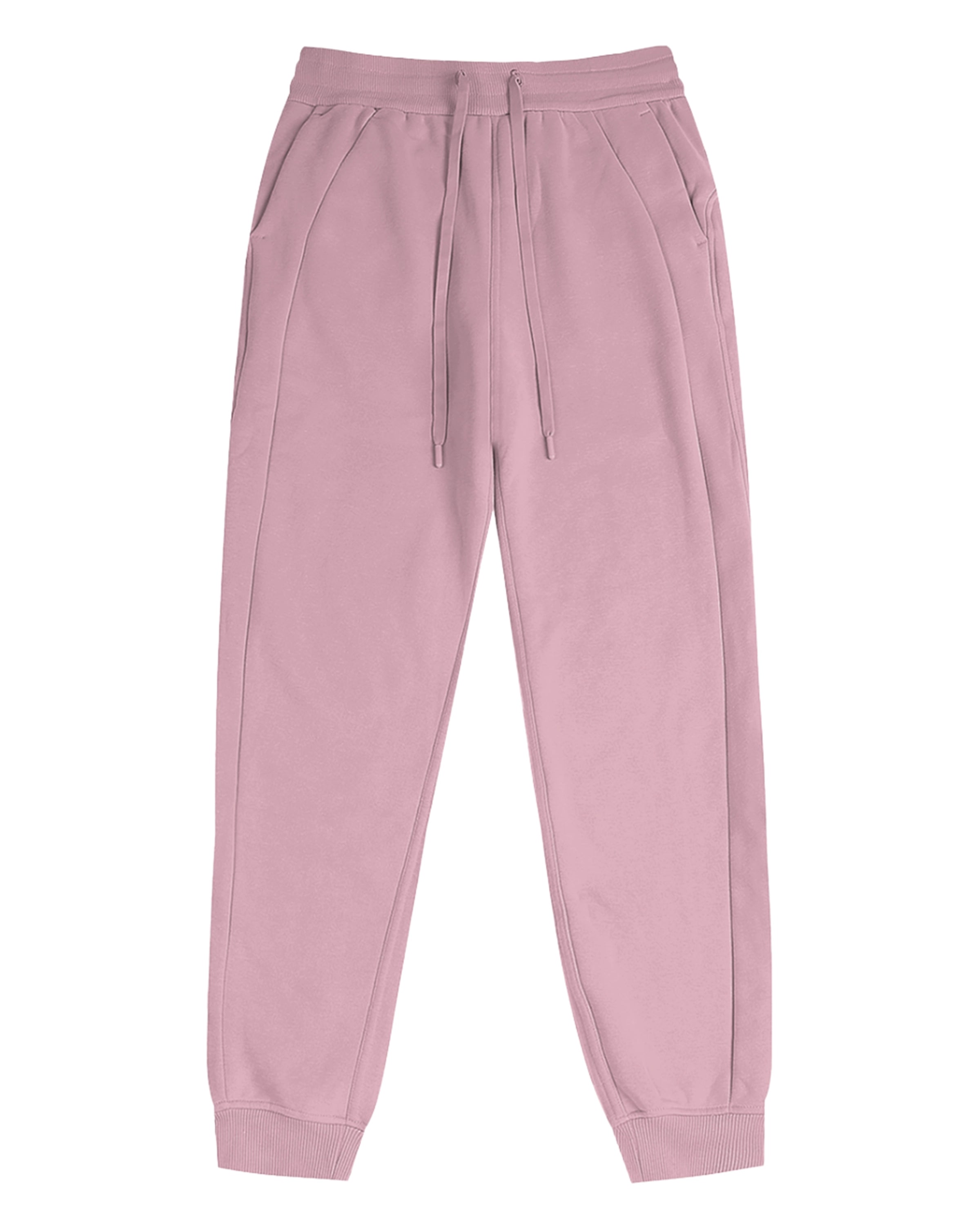 Pink Women's Activewear Performance Joggers Front Mockup - Hanggerrz