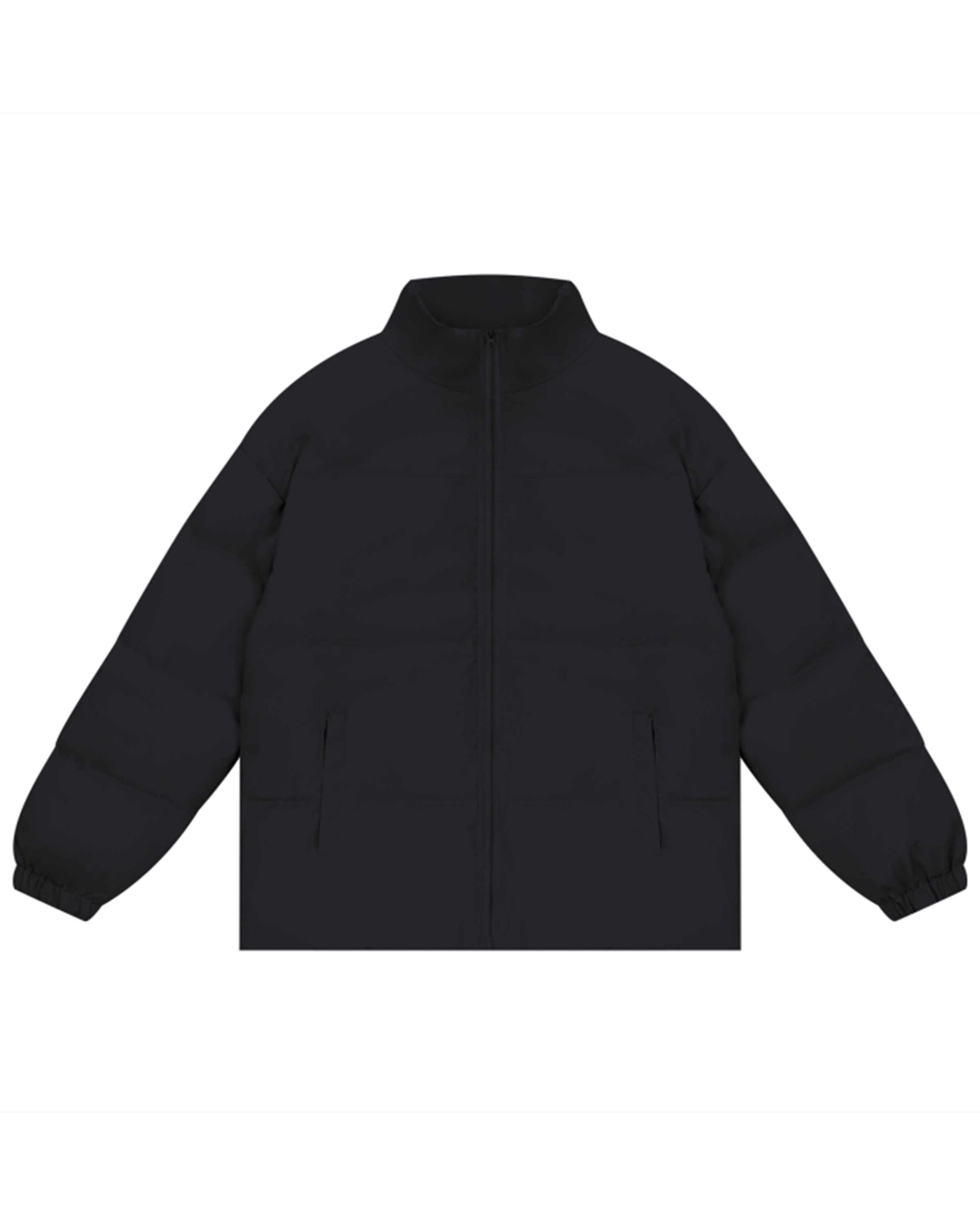 Streetwear Unisex Zipper Puffer Jacket