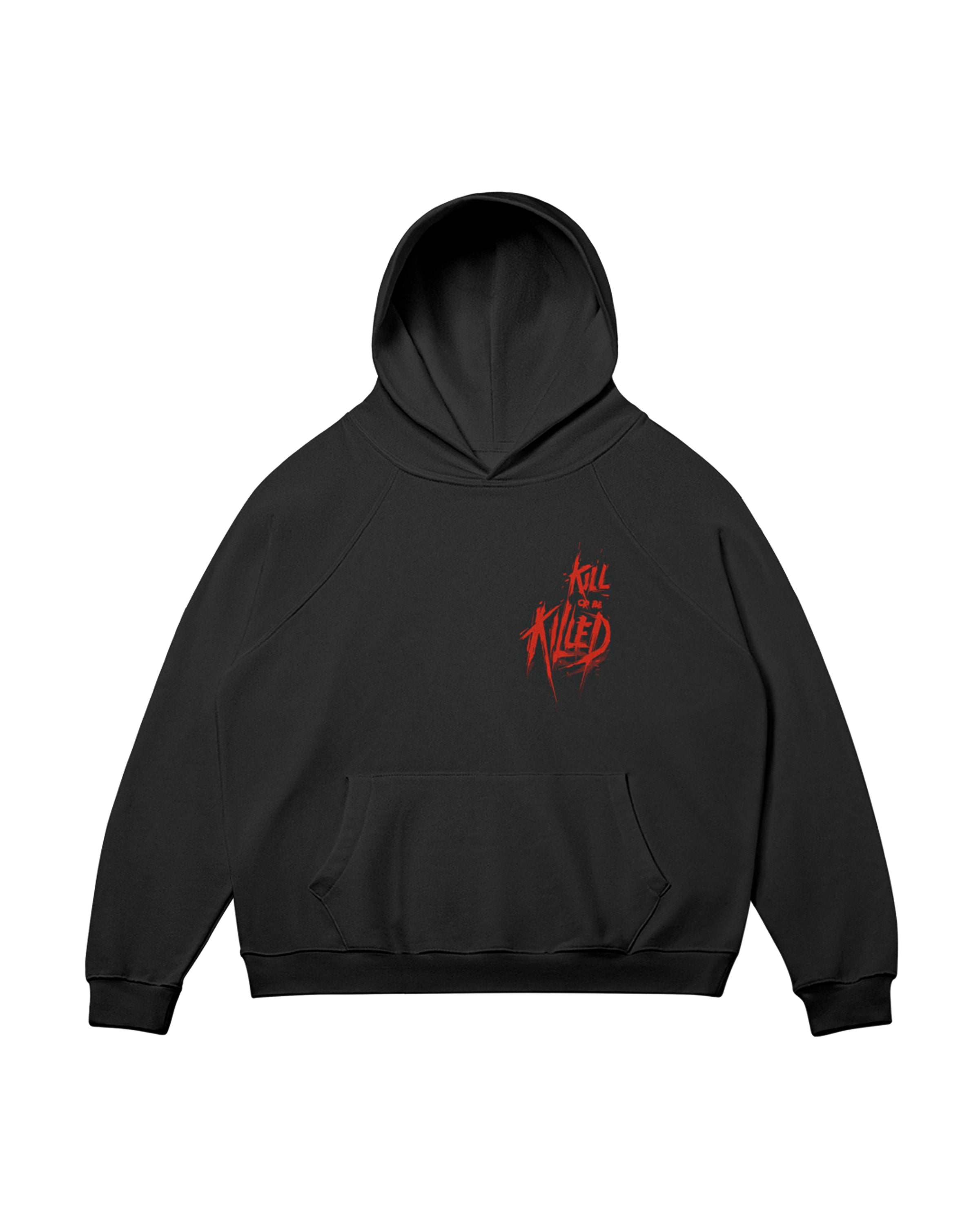 Killed Black Streetwear Unisex Fleece-Lined Hoodie