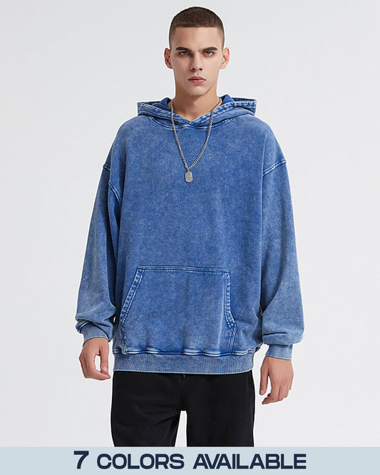 Acid Wash Streetwear Oversize Hoodie - Hanggerrz