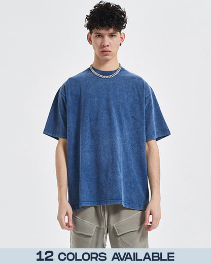 Acid Wash Streetwear Oversized T-shirt - Hanggerrz