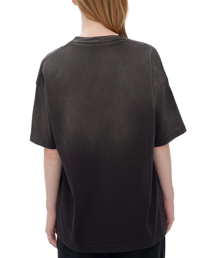 Black Classic Wash Gradient T-shirt - Hanggerrz