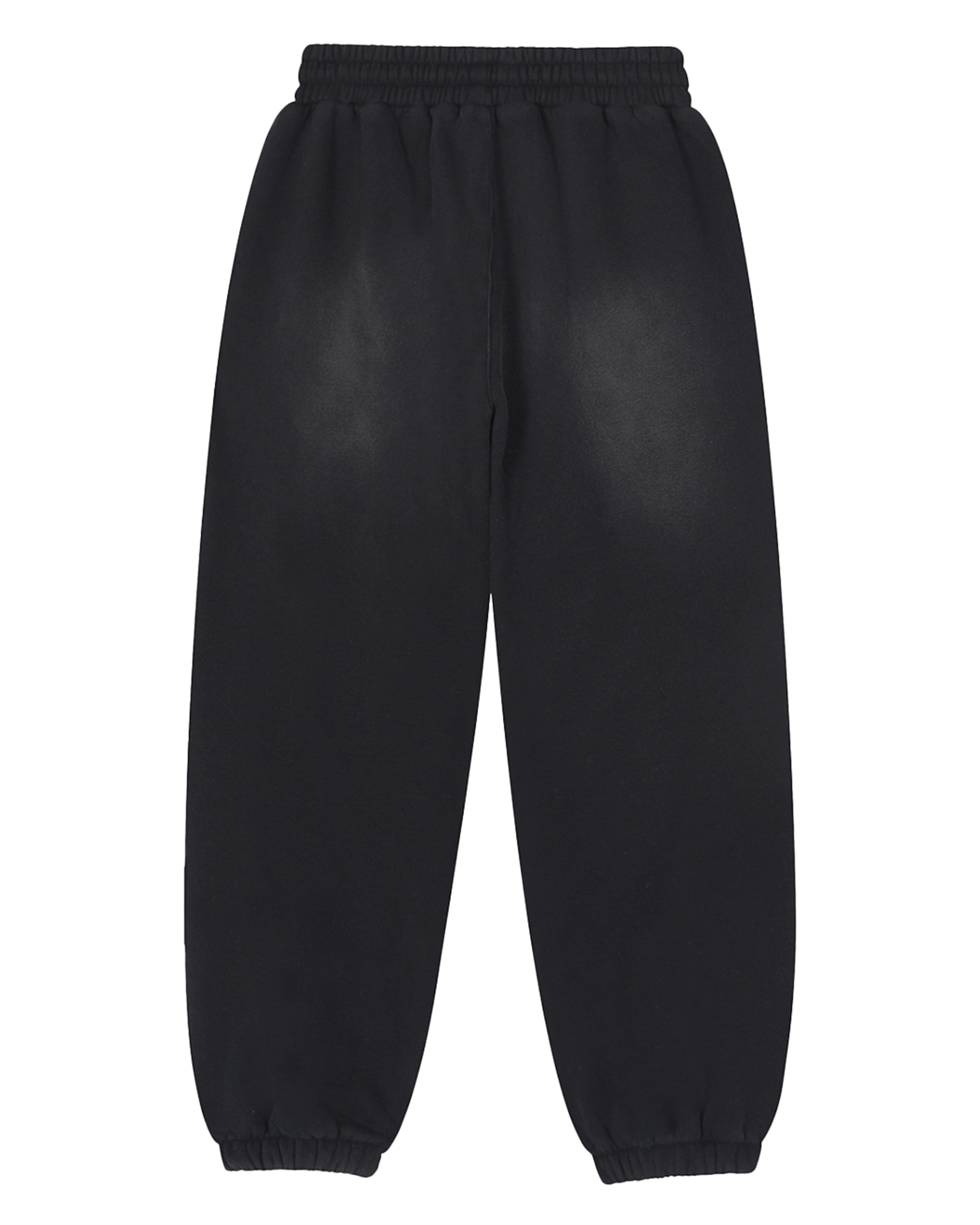 Black Loose Fit Unisex Streetwear Jogger Back Mockup - Hanggerrz
