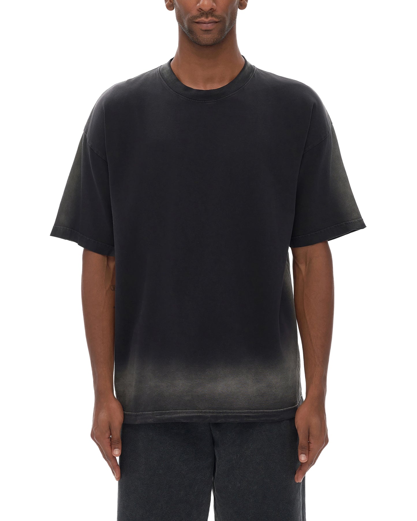 Monkey Washed Edge Drop Shoulder T-Shirt - Hanggerrz