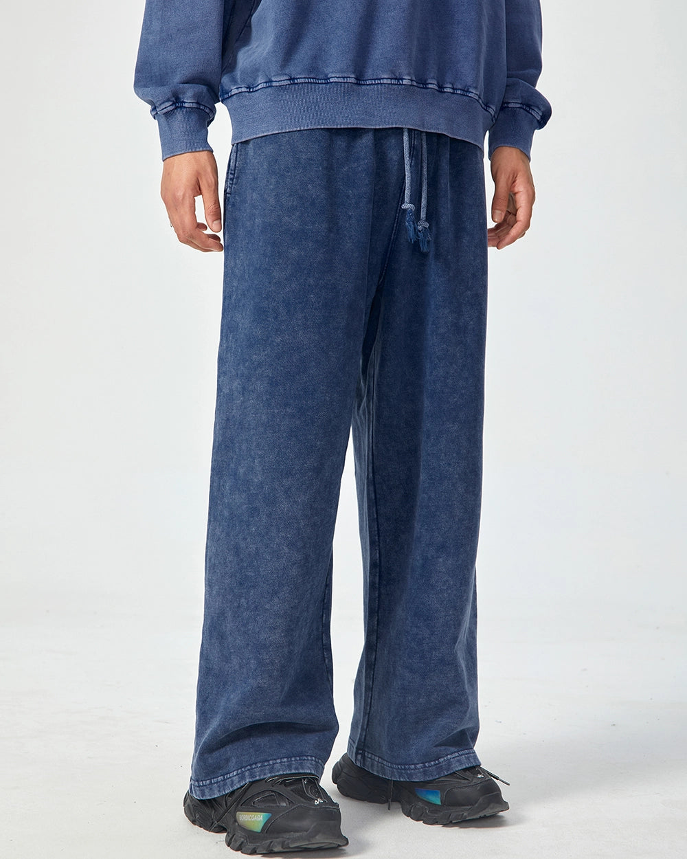 Acid Wash Straight Leg Pants - Hanggerrz