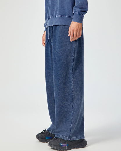 Acid Wash Straight Leg Pants - Hanggerrz