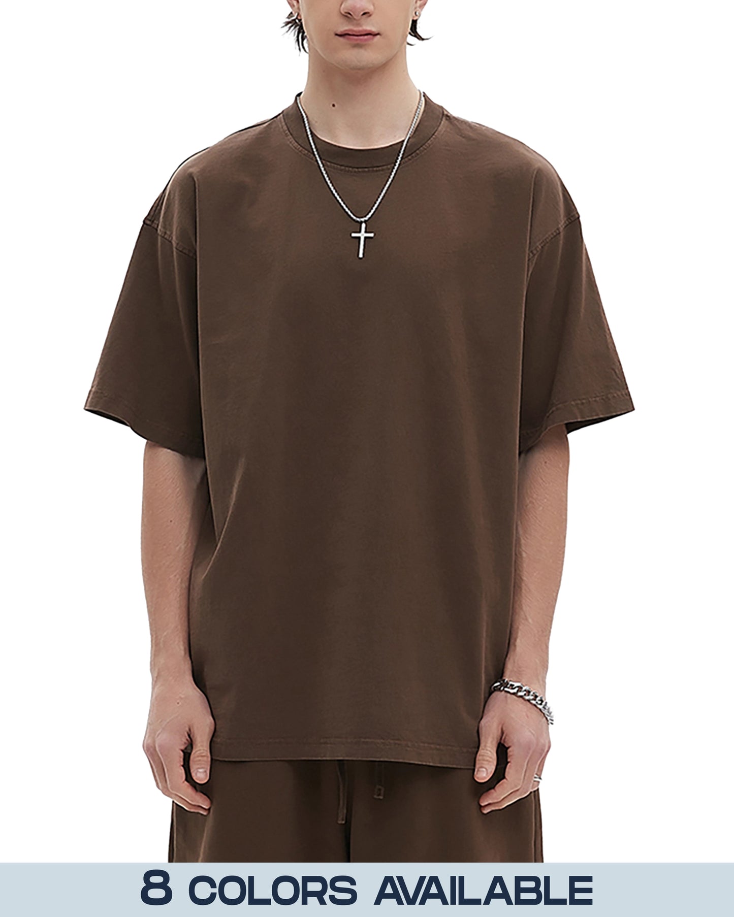 Streetwear Vintage Wash Drop Shoulder T-Shirt