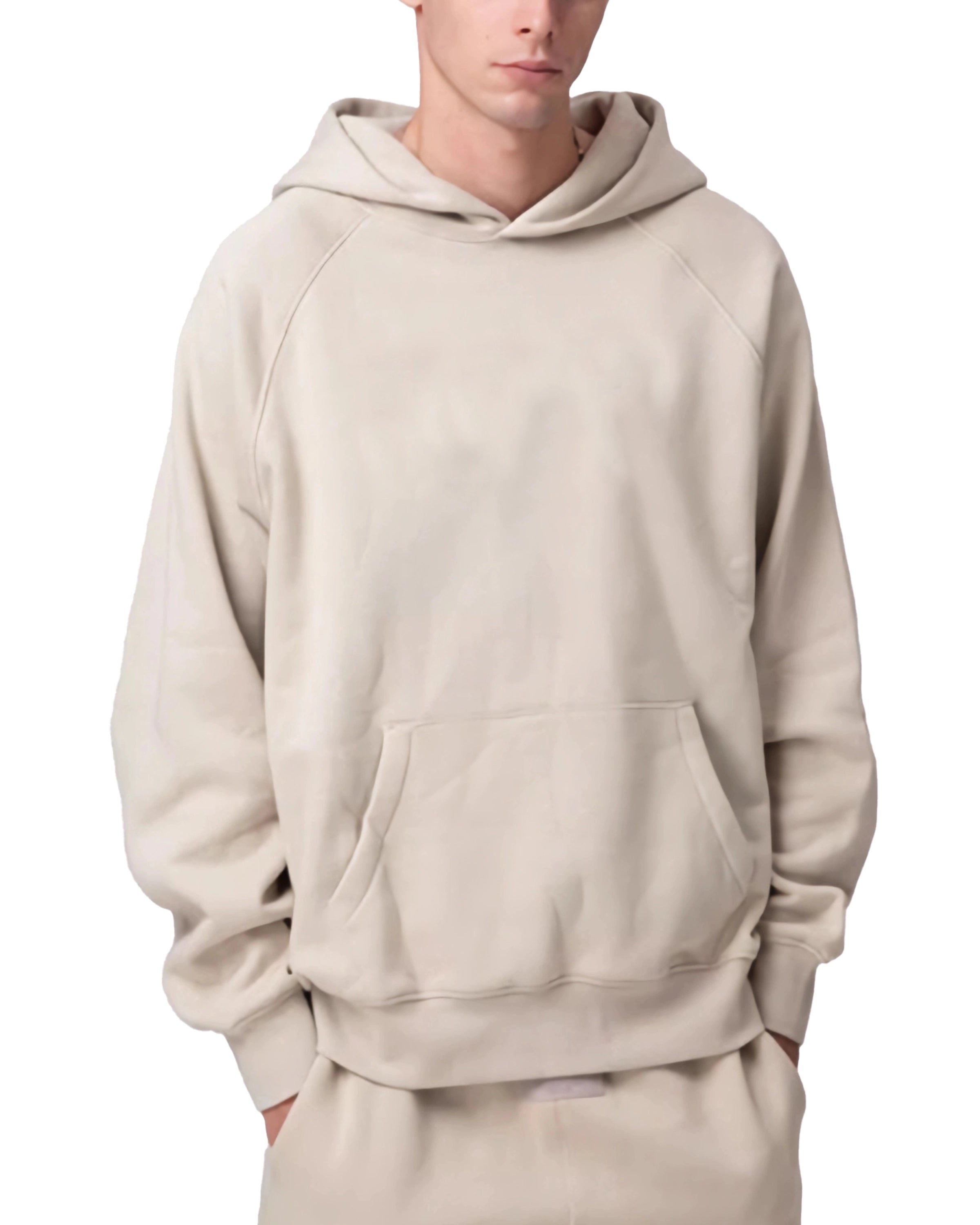 Essential Raglan Sleeve Streetwear Hoodie Front - Hanggerrz