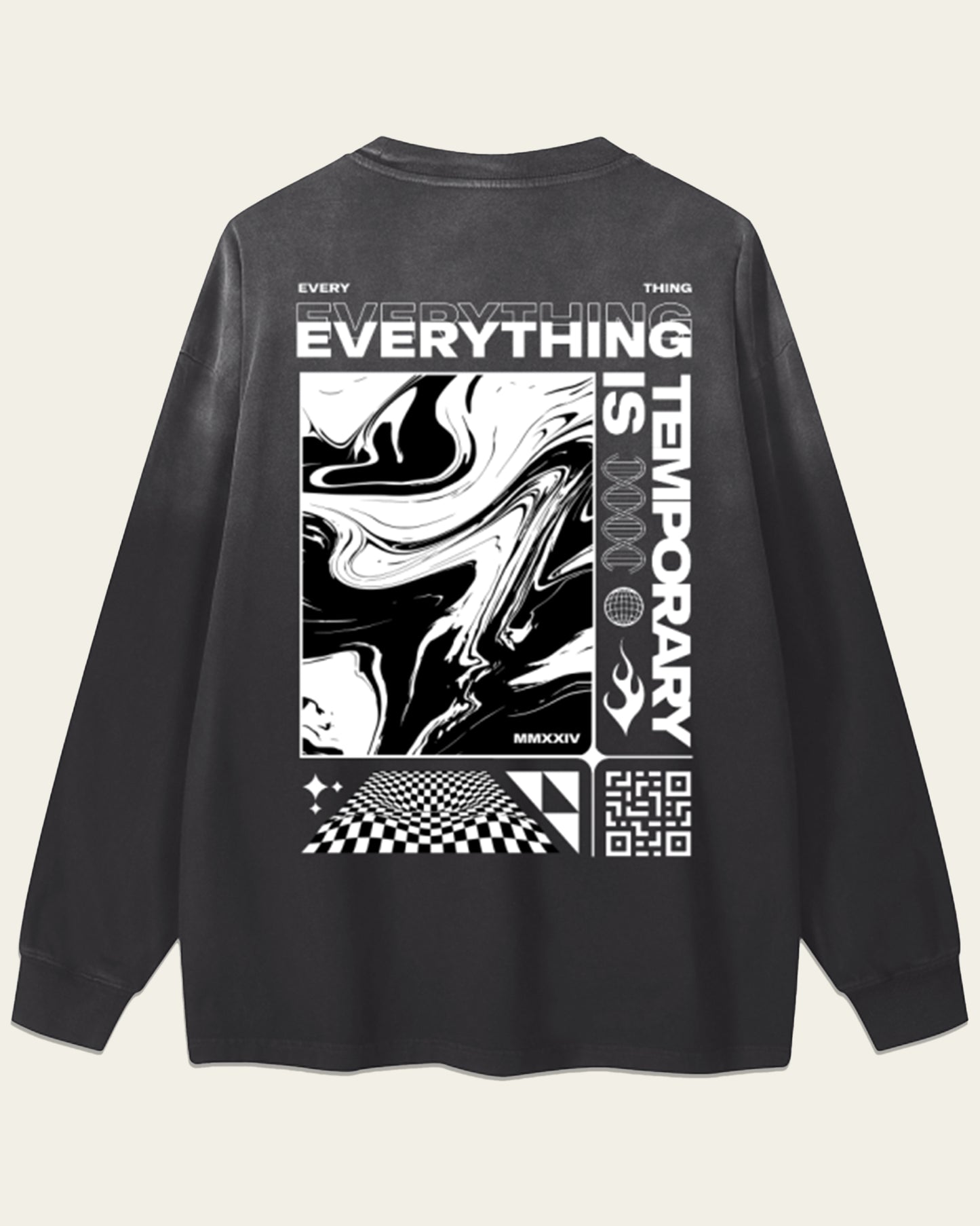 Temporary Streetwear Long Sleeve Tee