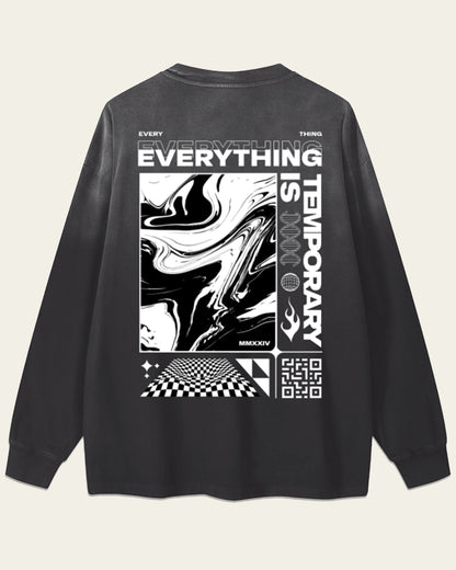 Temporary Streetwear Long Sleeve Tee