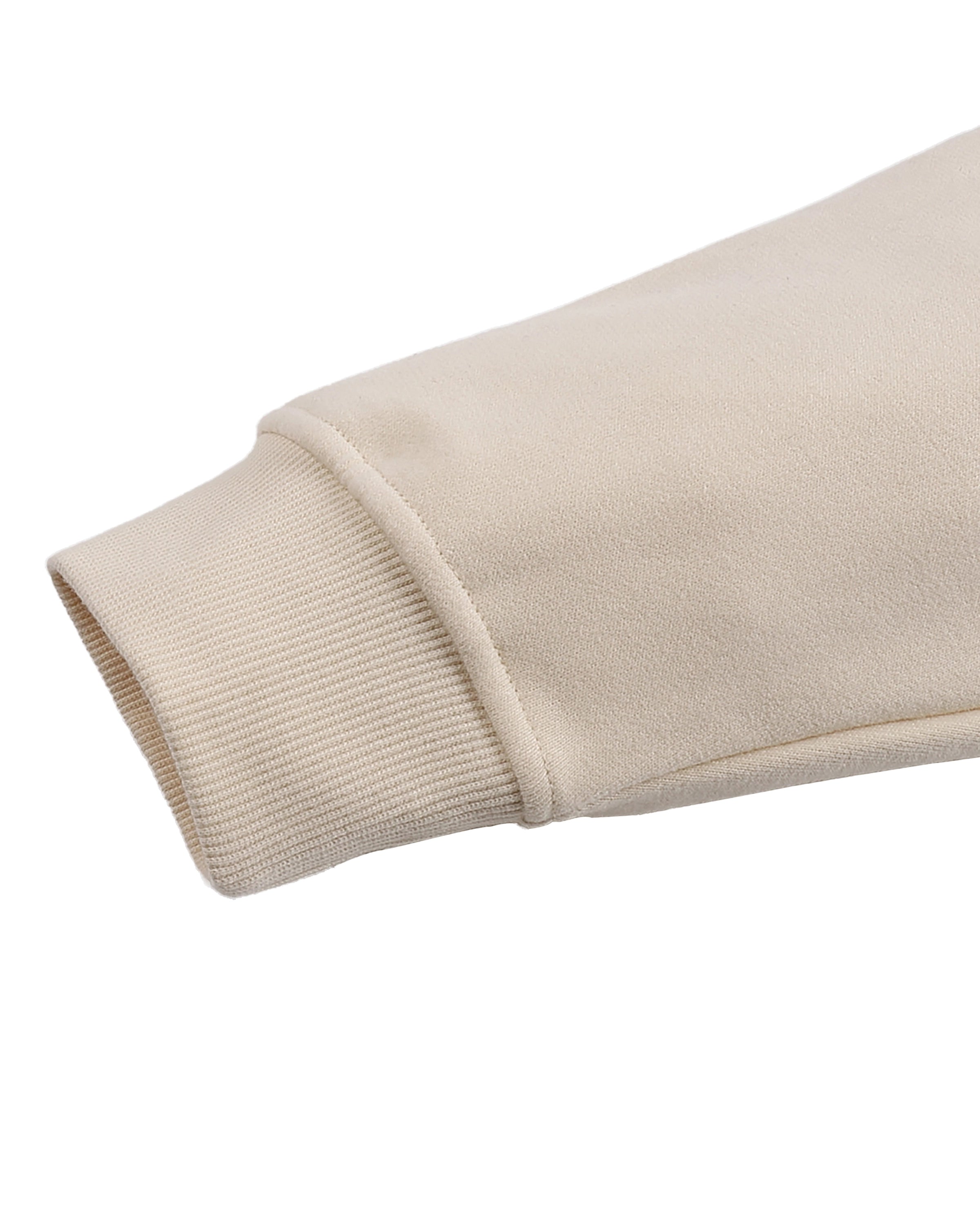 Fleeced High Neck Unisex Hoodie Sleeves - Hanggerrz