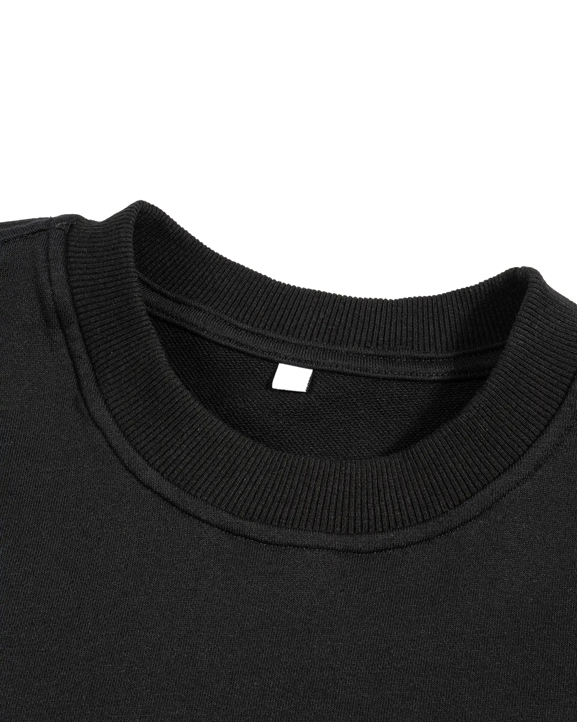 French Terry Streetwear Boxy Tank Top Round Neck - Hanggerrz