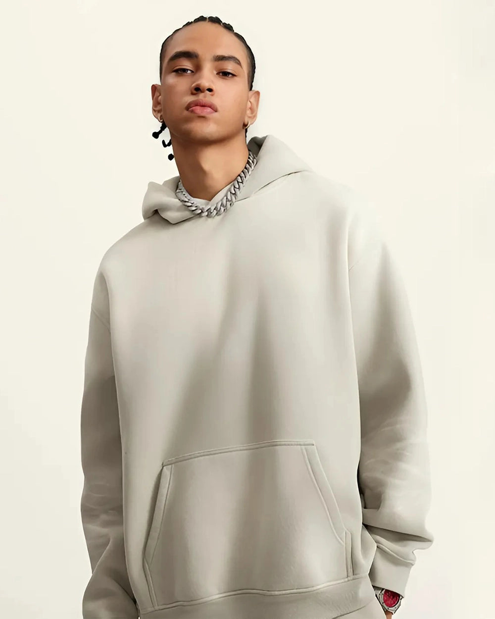 Gray Camel Streetwear Sunfade Fleeced Hoodie - Hanggerrz