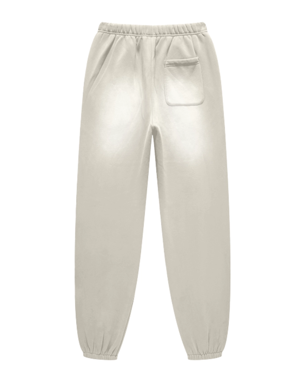 Gray Camel Streetwear Sunfade Fleeced Jogger Back Mockup - Hanggerrz