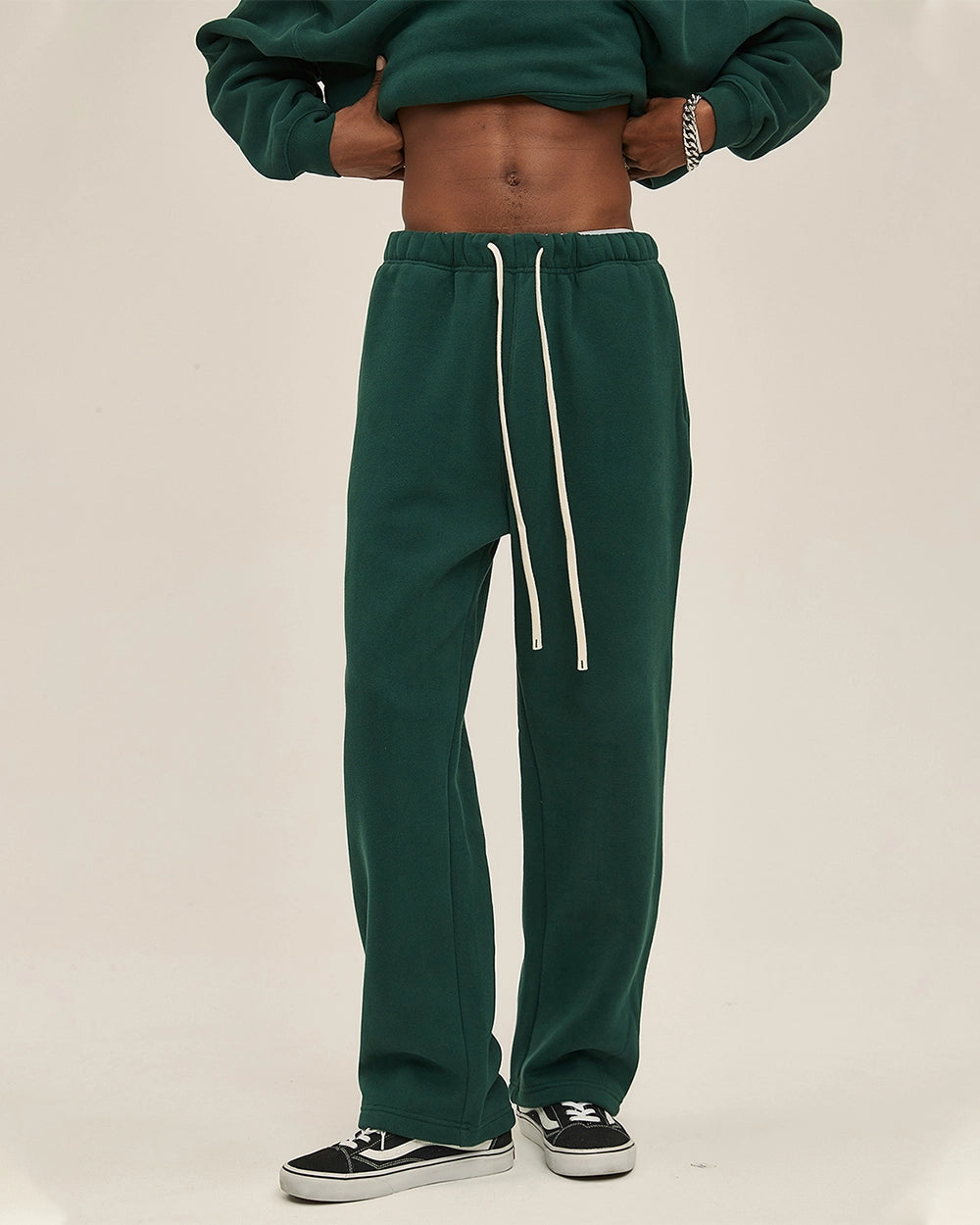 Streetwear Fleece Straight Leg Pants - Hanggerrz