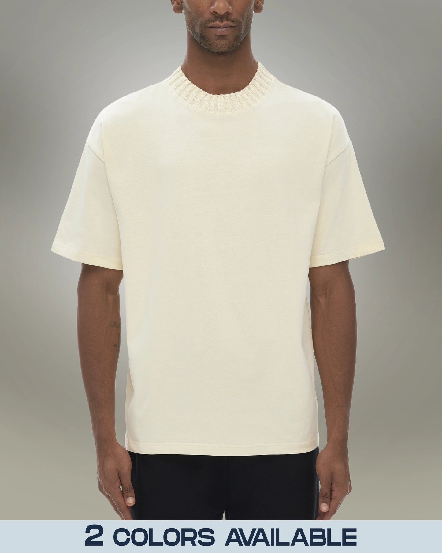 Heavyweight Knitted Round Neck T-Shirt - Hanggerrz