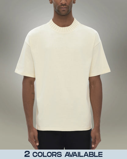 Heavyweight Knitted Round Neck T-Shirt - Hanggerrz