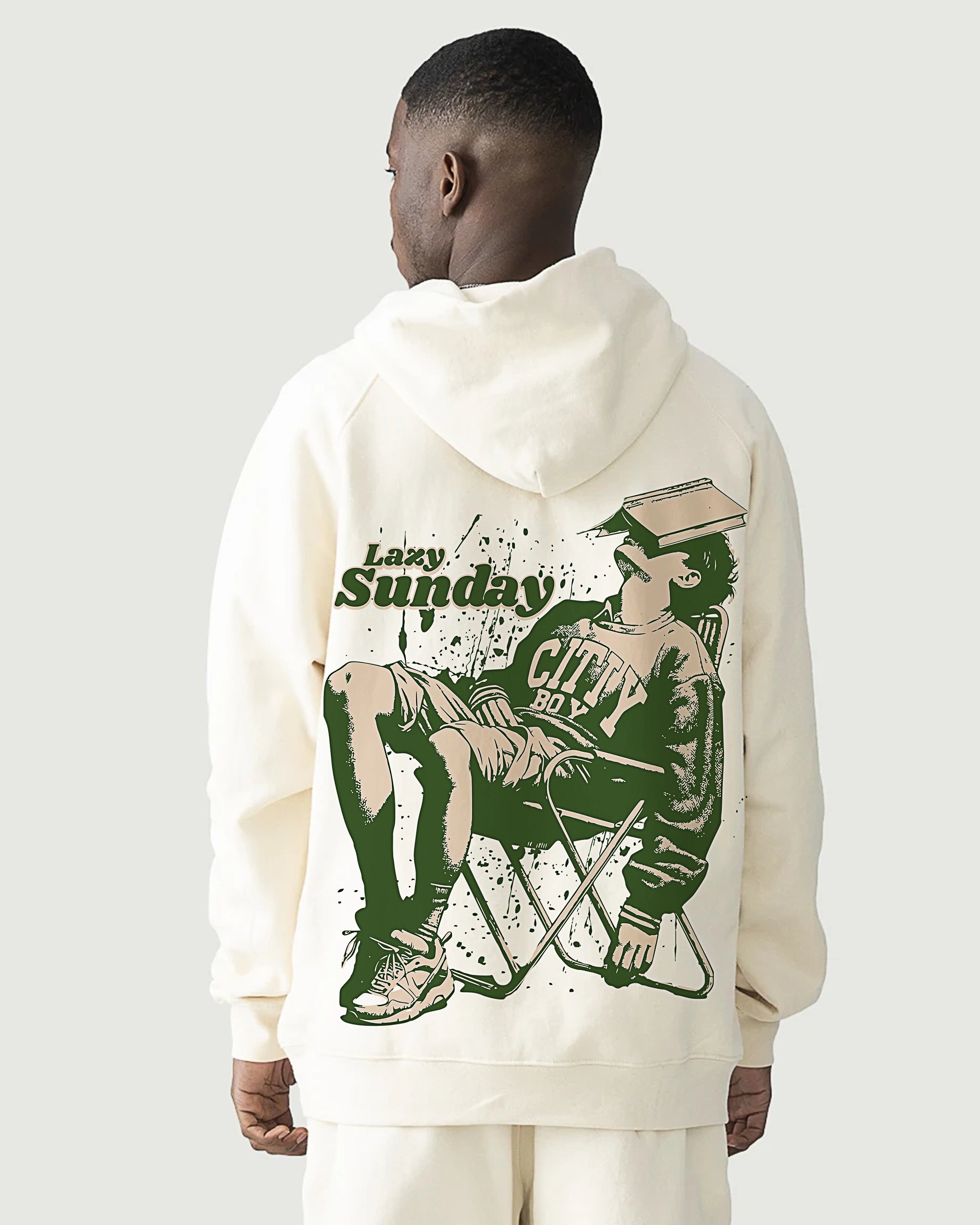 Lazy Sunday Streetwear Unisex Fleece-lined Hoodie - Hanggerrz