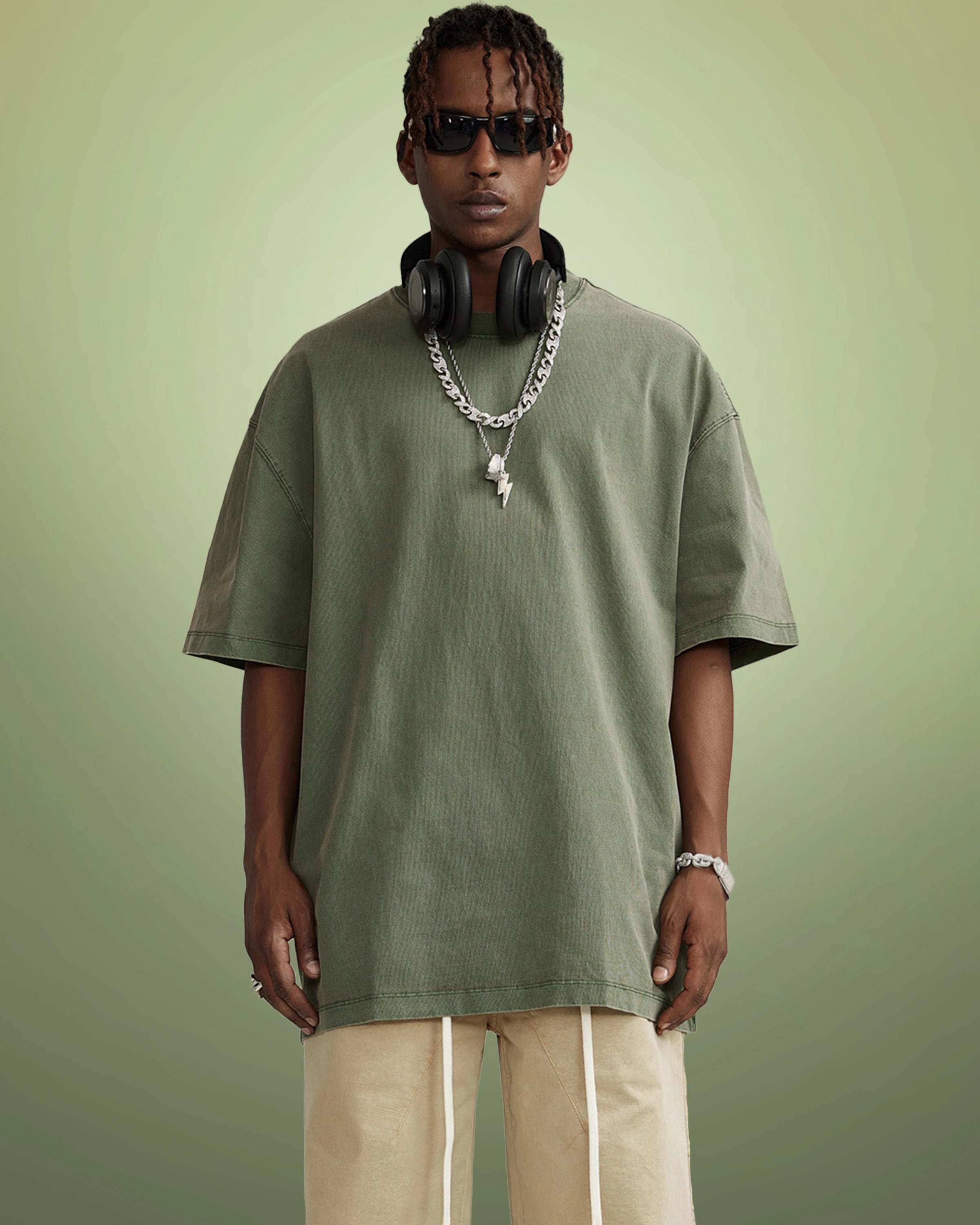 Streetwear Heavyweight Vintage Washed T-Shirt - Hanggerrz