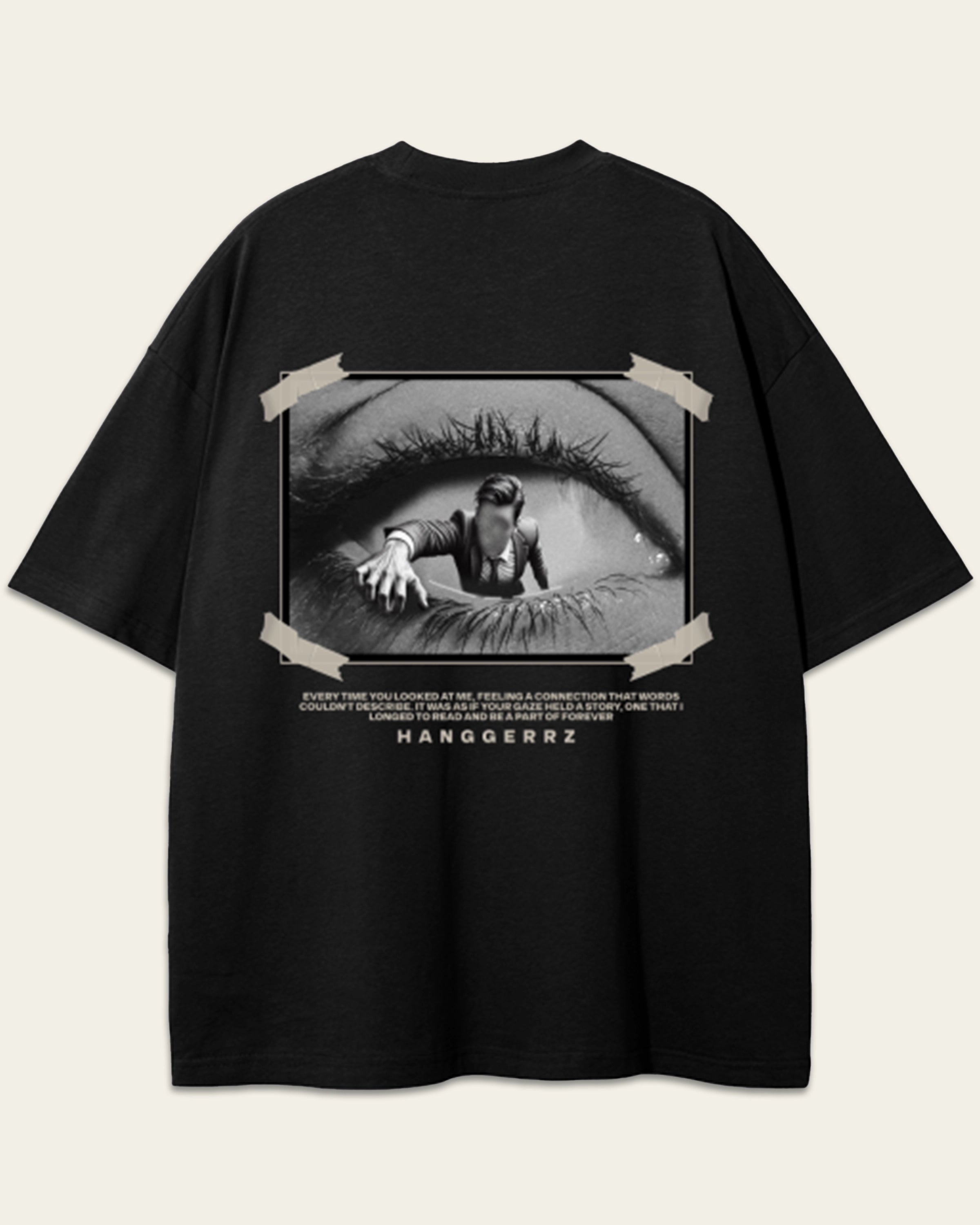 Lost in Eyes Streetwear Loose Fit FOG T-Shirt - Hanggerrz