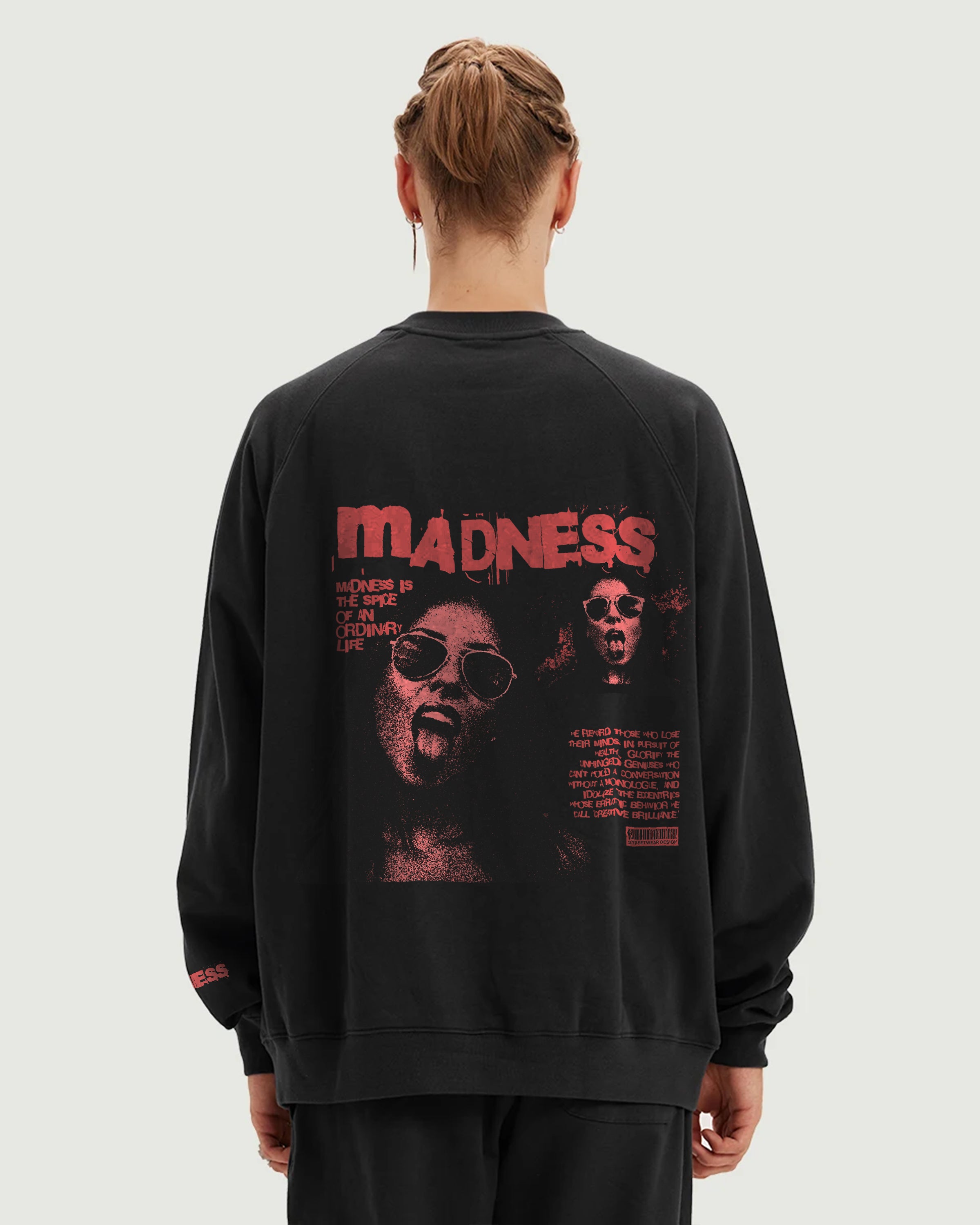 Madness Heavyweight Fleece-lined Sweatshirt - Hanggerrz