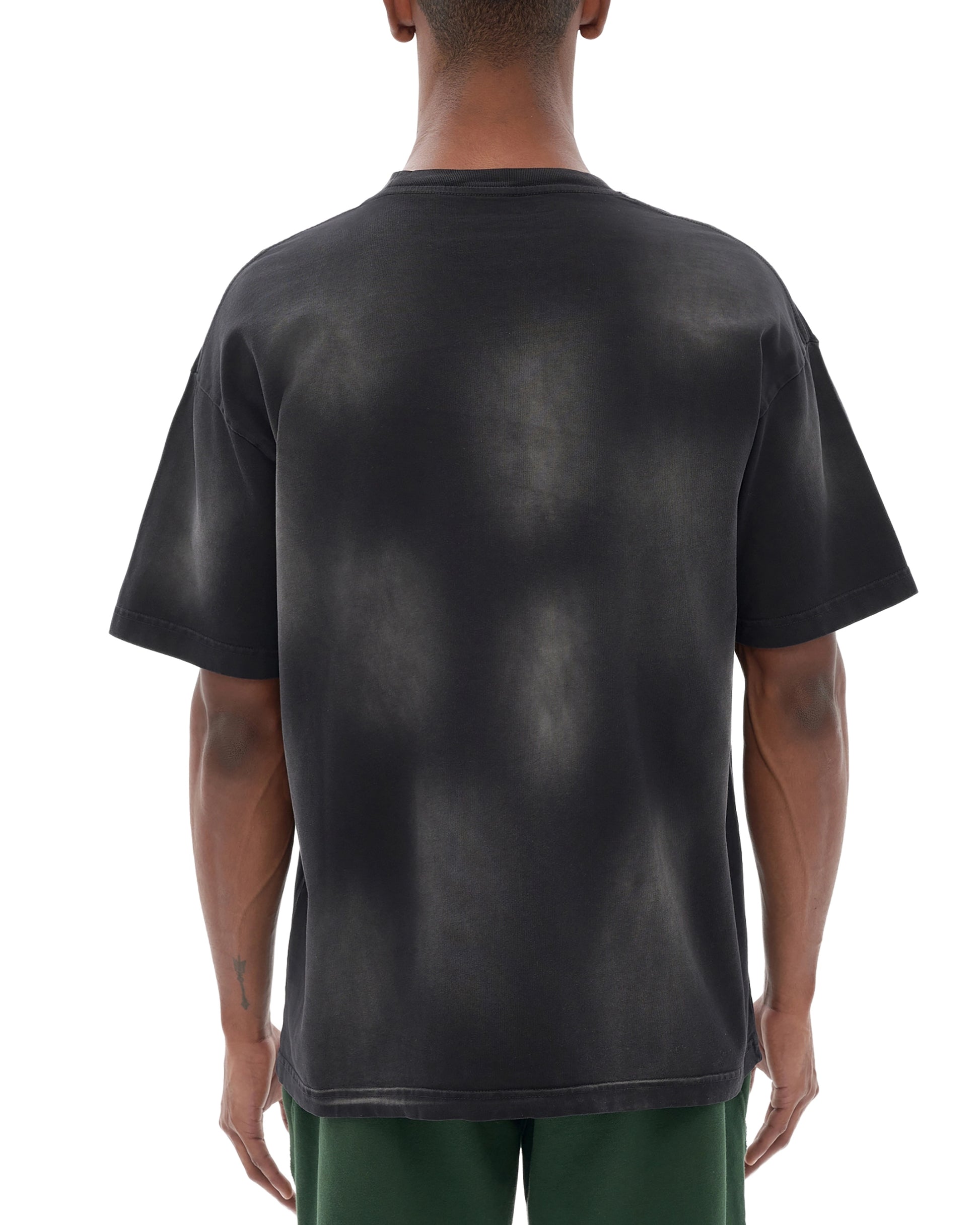 Monkey Washed Dotted Drop Shoulder T-Shirt - Hanggerrz