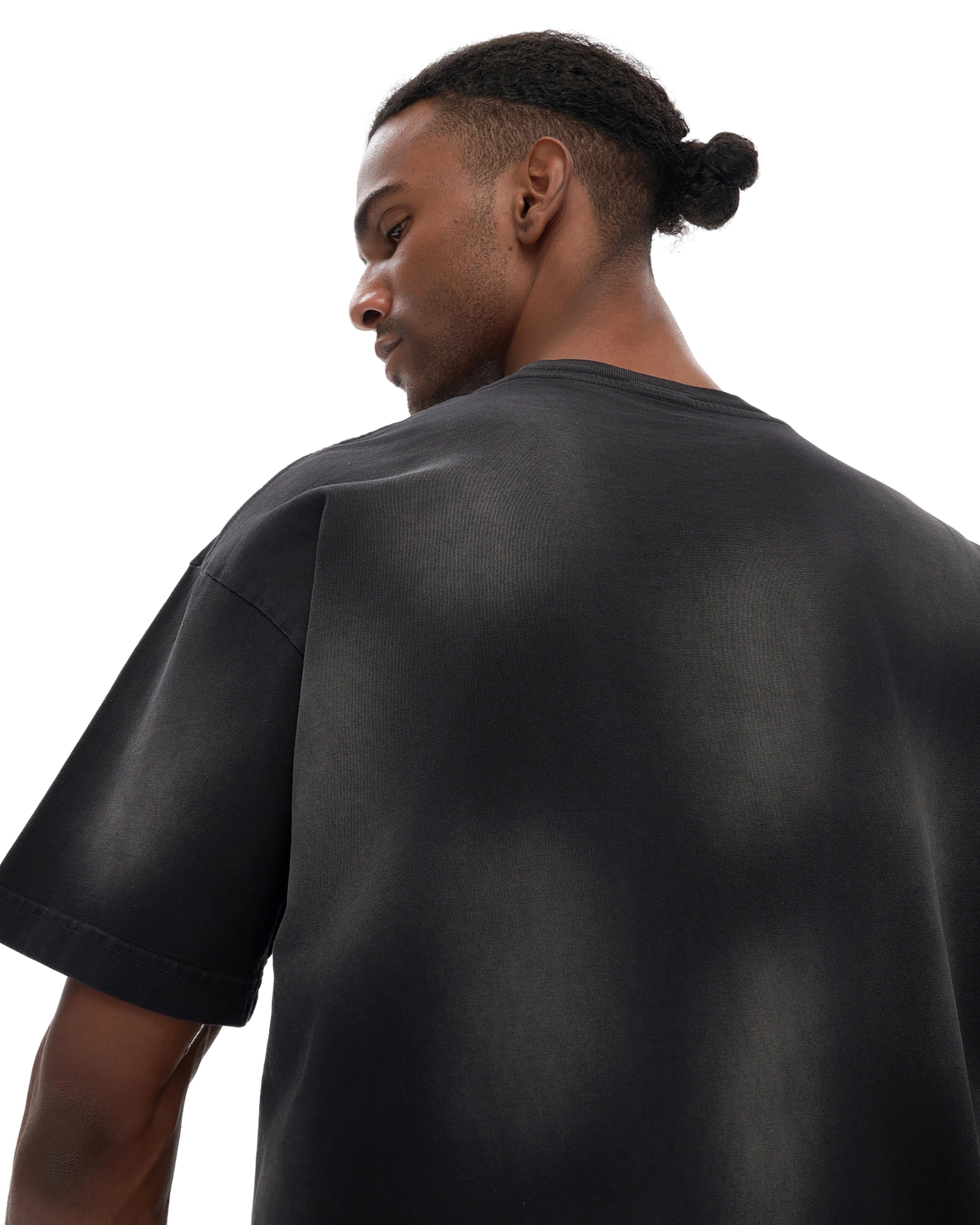 Monkey Washed Dotted Drop Shoulder T-Shirt - Hanggerrz
