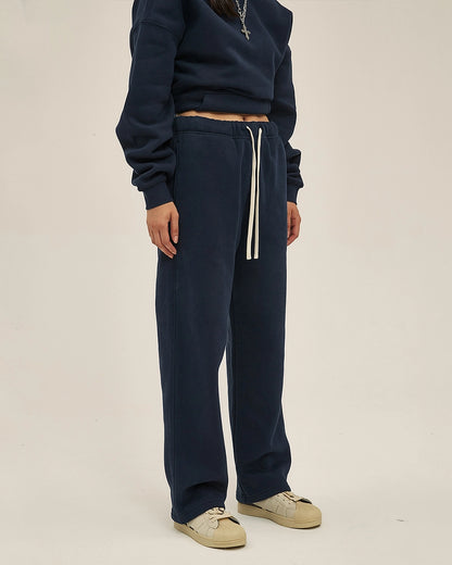 Streetwear Fleece Straight Leg Pants - Hanggerrz