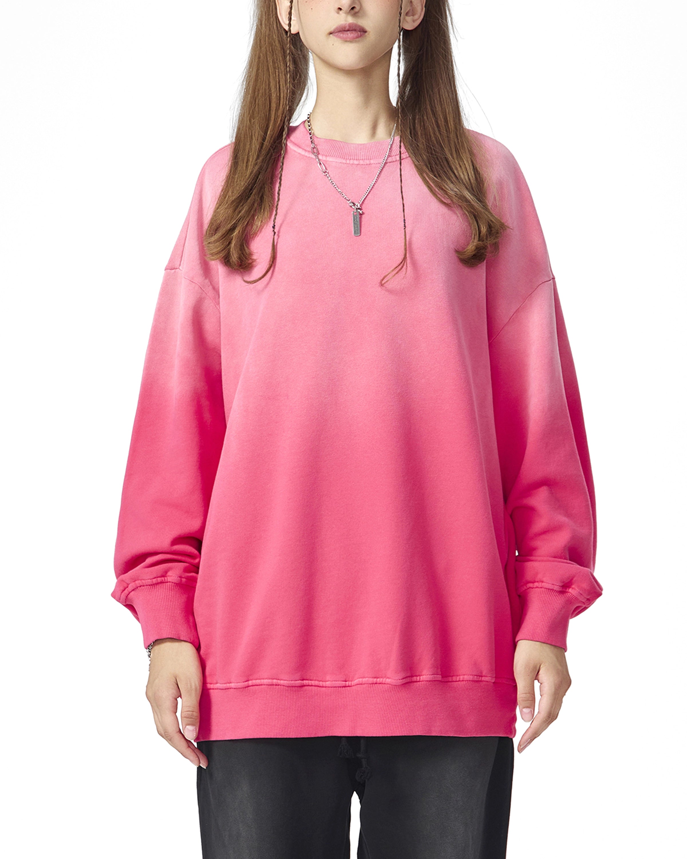 Handcrafted Monkey Wash Oversized Sweatshirt - Hanggerrz