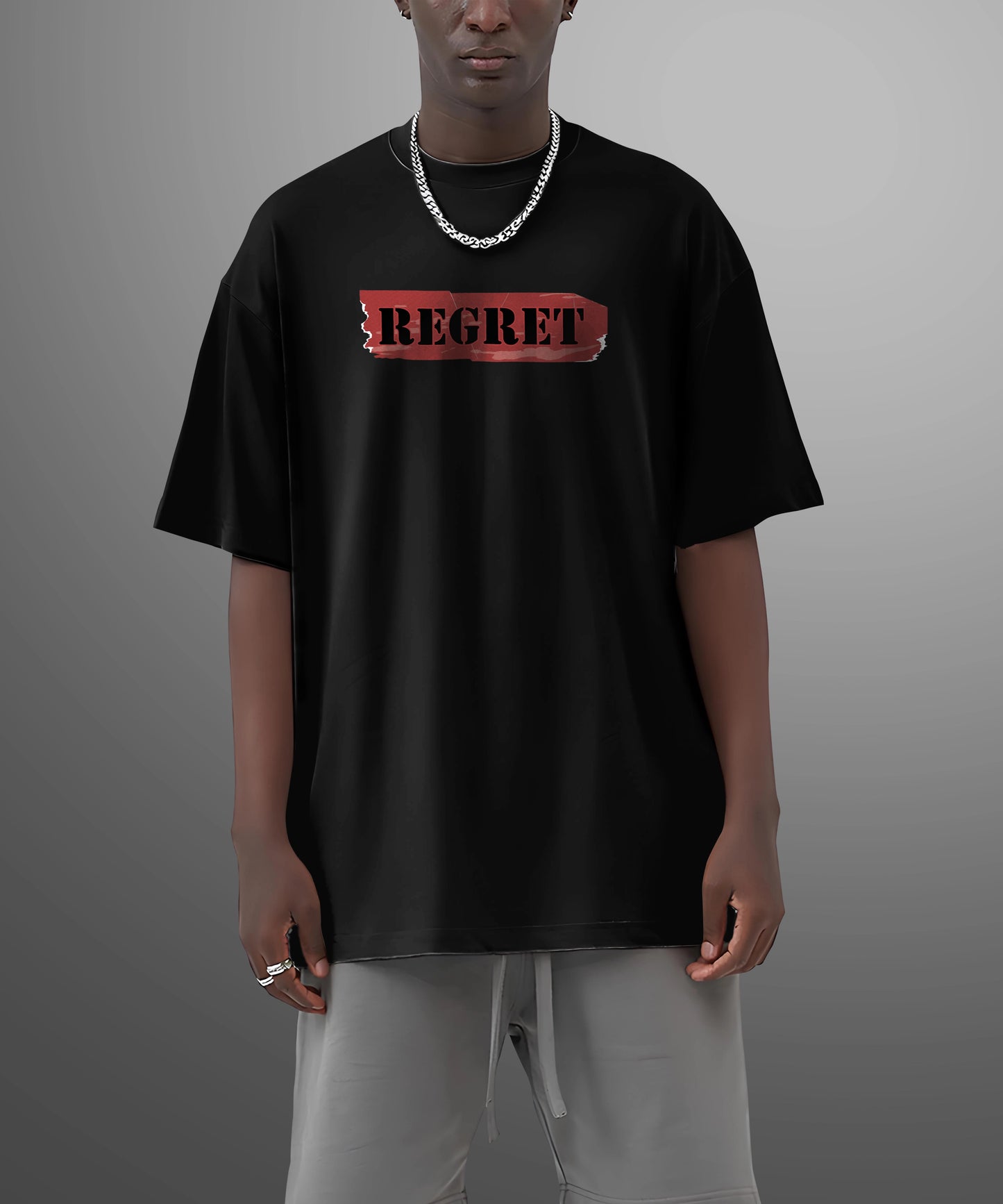 Regret Streetwear Loose Fit FOG T-Shirt - Hanggerrz