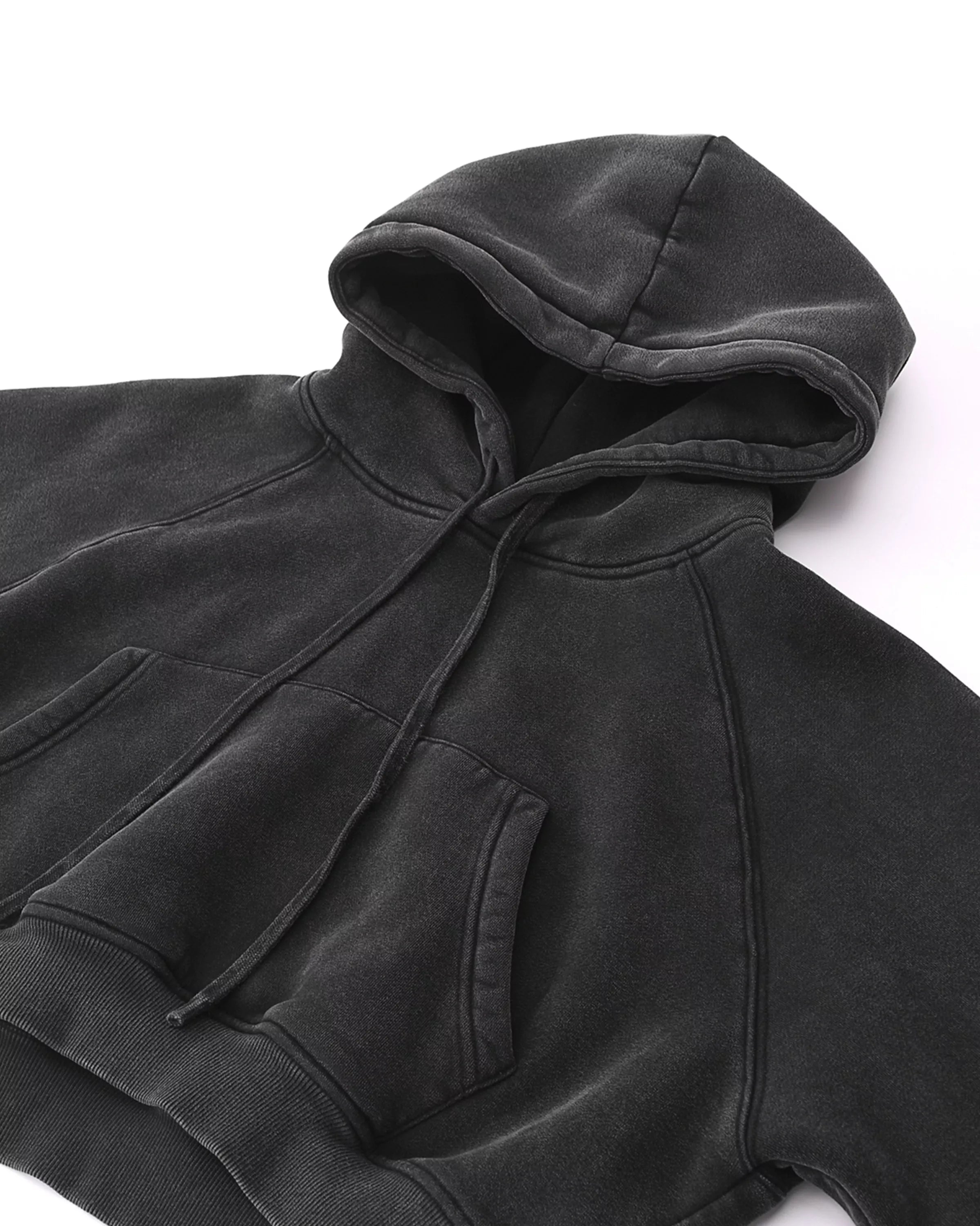 Snow Washed Women's Cropped Hoodie Hood