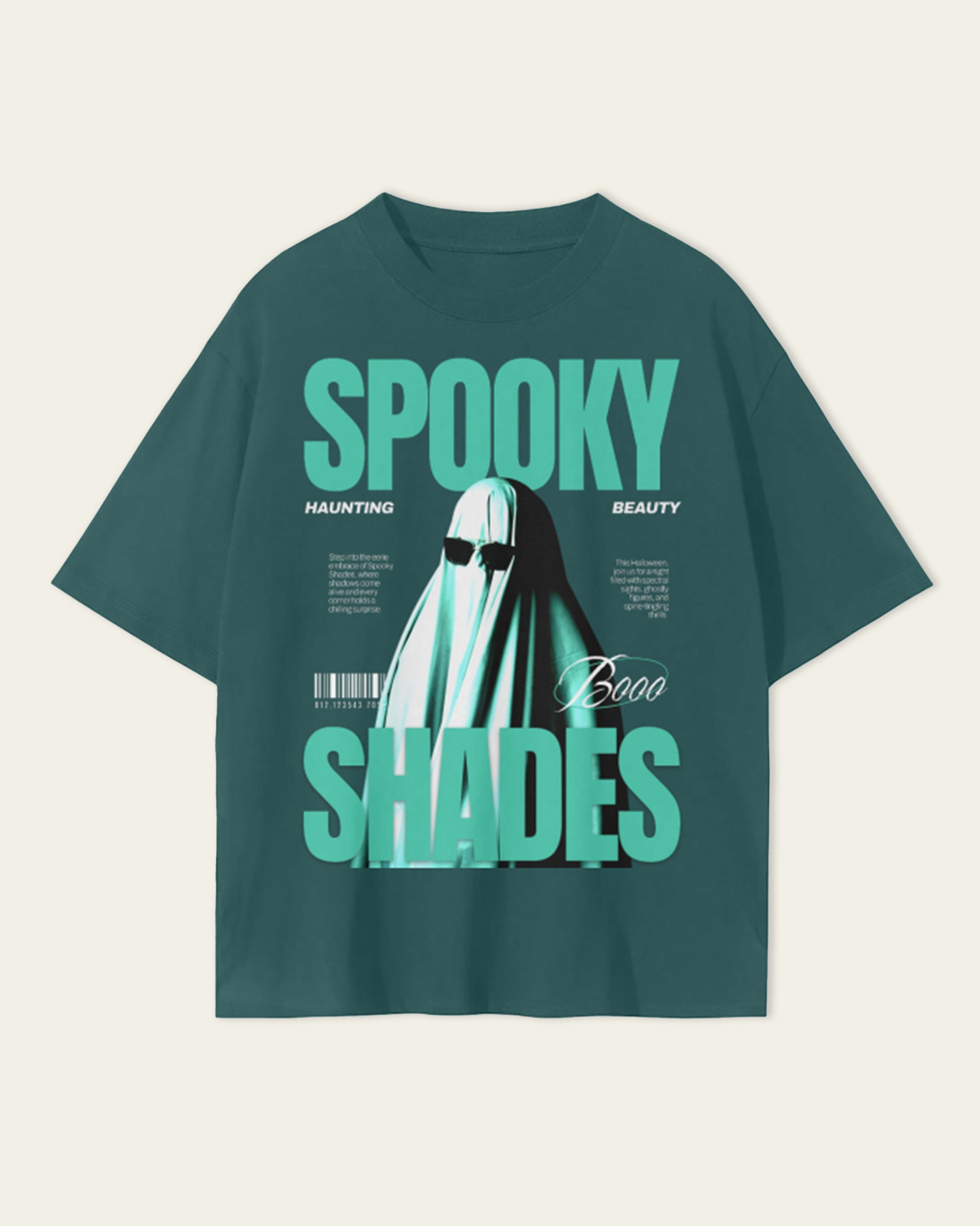 Spooky Shades Drop Shoulder Seamless T-Shirt - Hanggerrz