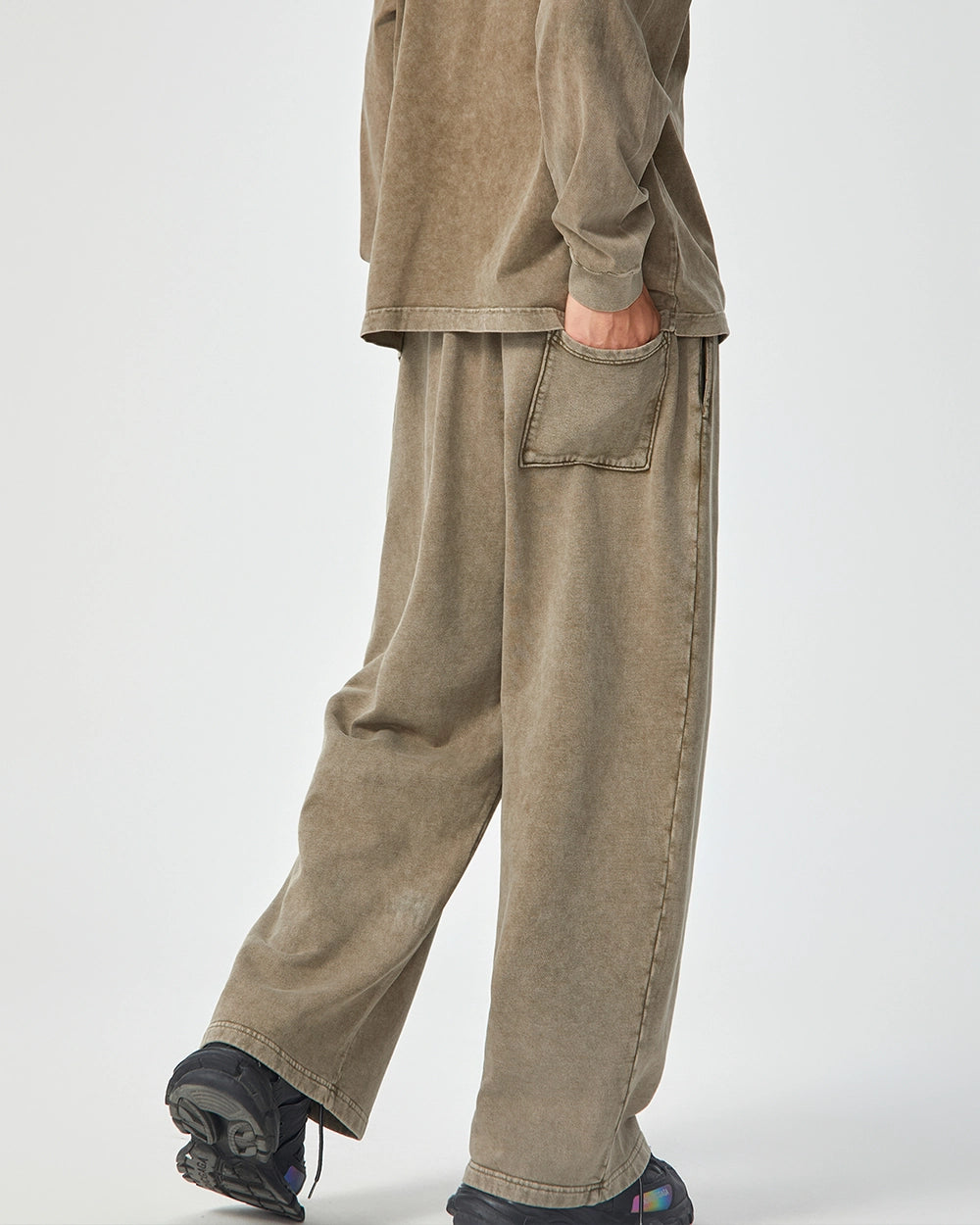 Acid Wash Straight Leg Pants - Hanggerrz