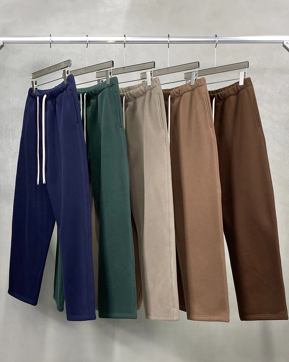 Streetwear Fleece Straight Leg Pants - Hanggerrz