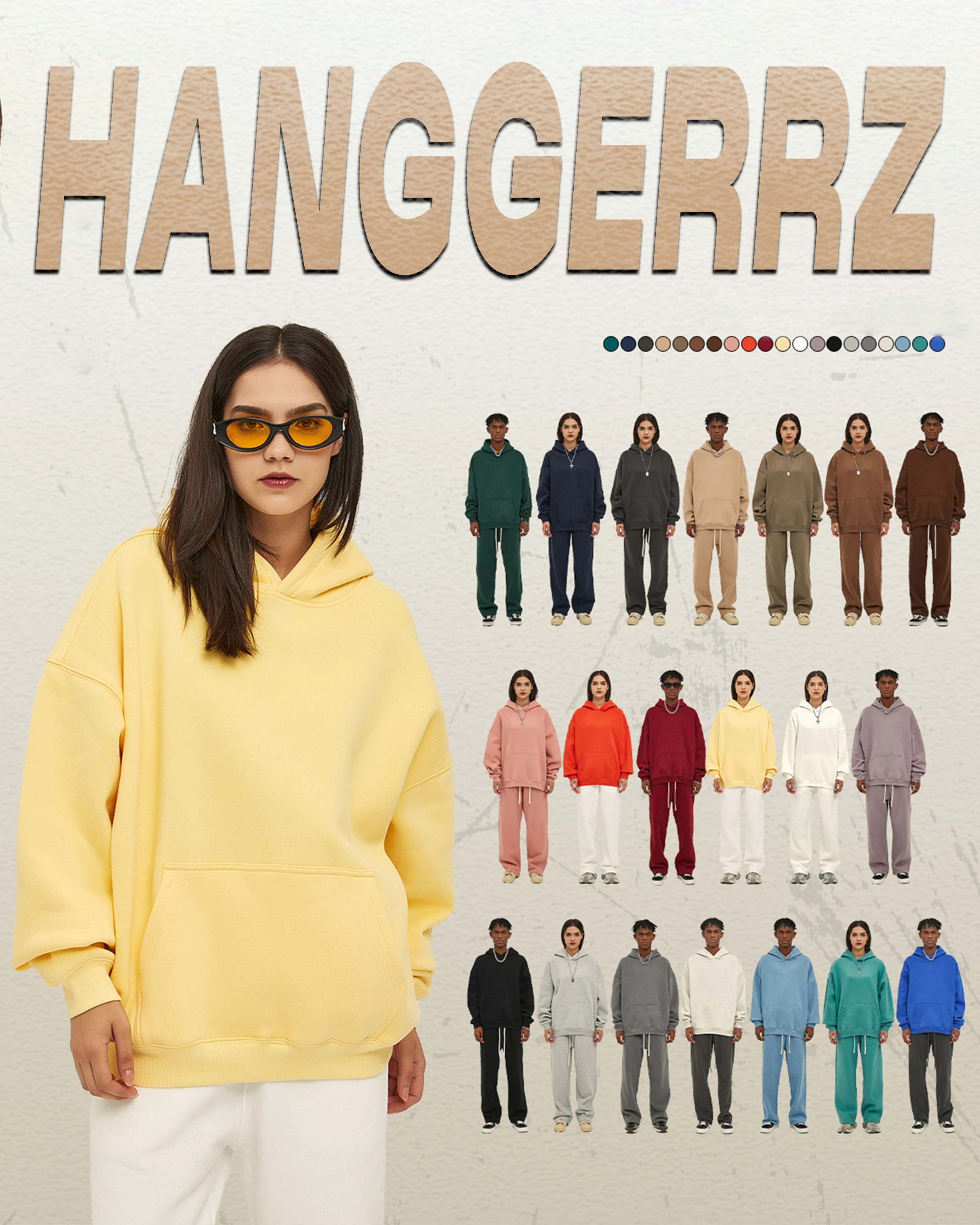 Streetwear Oversized Fleece Hoodie - Hanggerrz