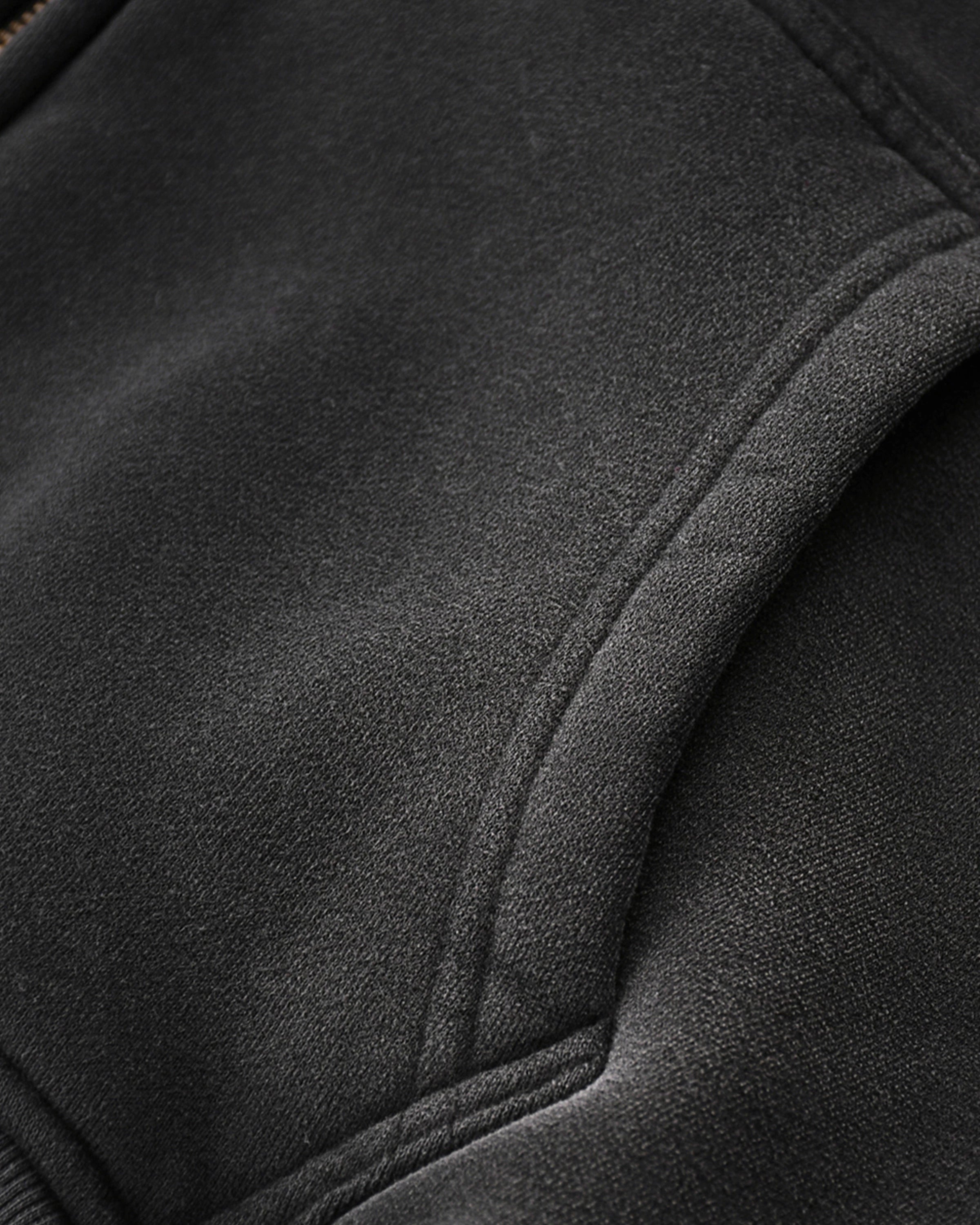 Streetwear Zip-Through Boxy Hoodie Pockets - Hanggerrz