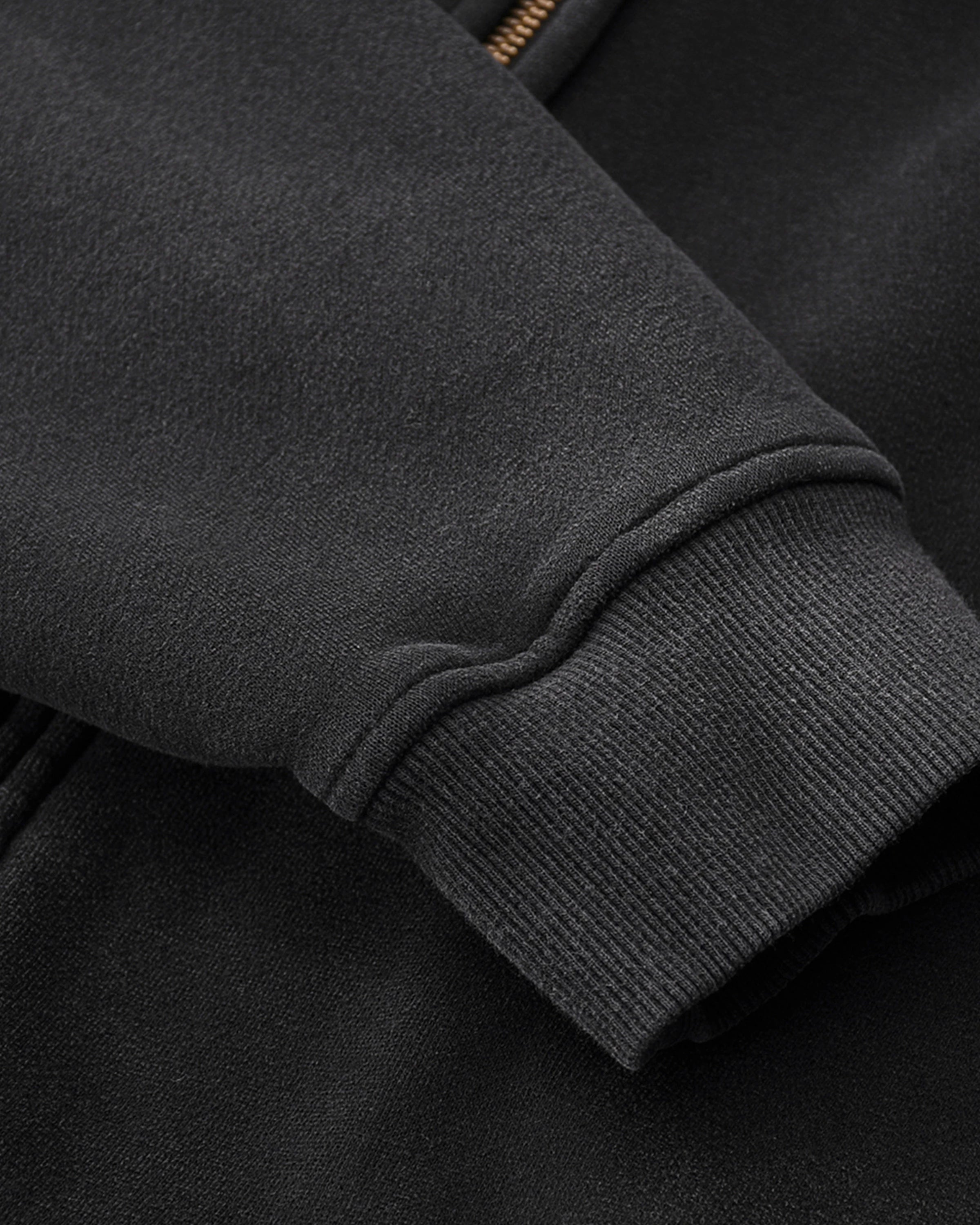 Streetwear Zip-Through Boxy Hoodie Sleeves - Hanggerrz