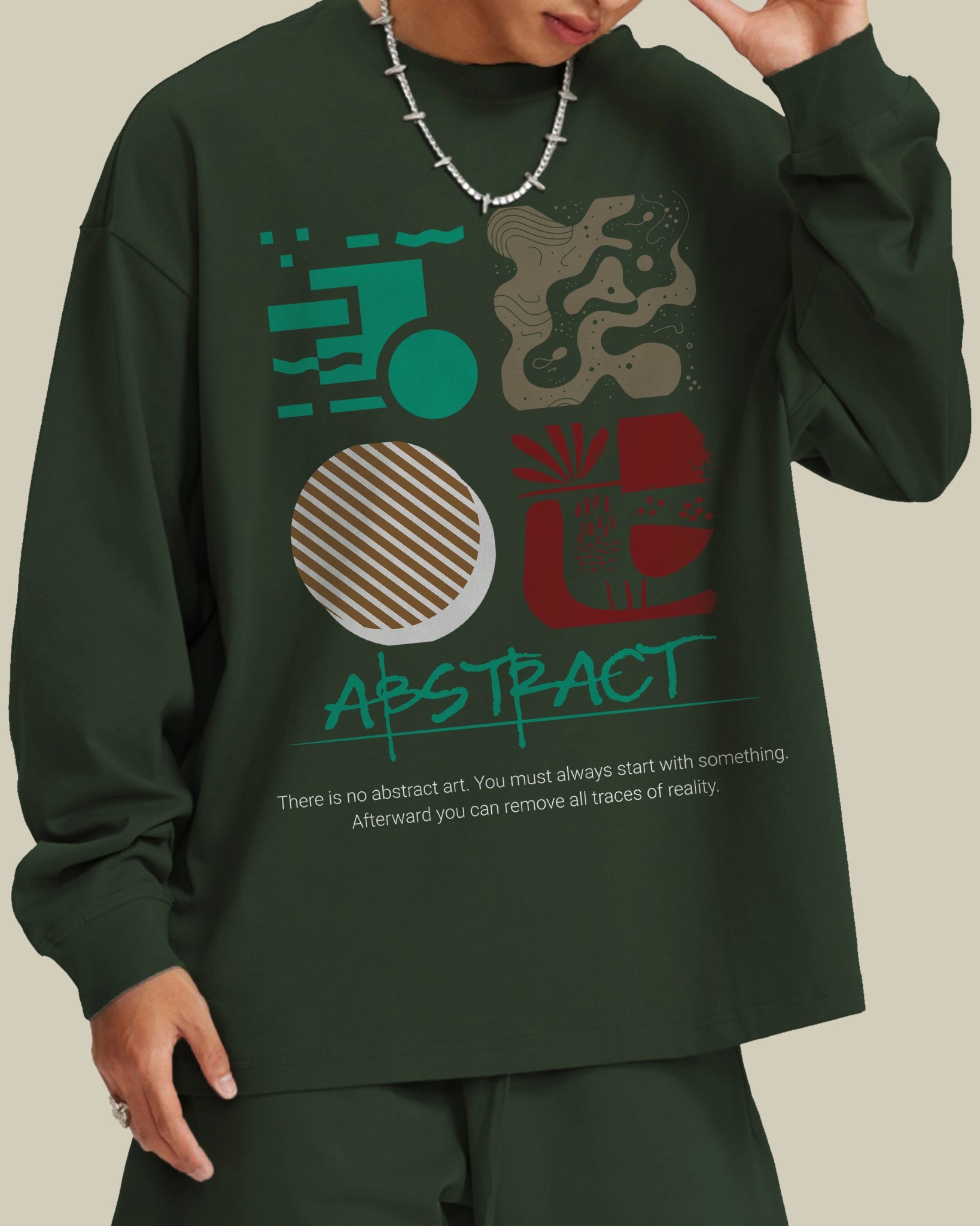 Abstract Streetwear FOG Cotton Long Sleeve Tee - Hanggerrz