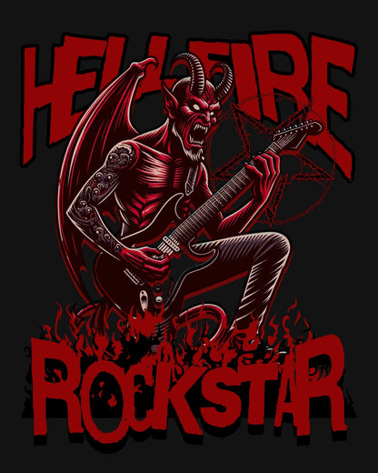 Hellfire Rockstar Streetwear Oversized Sweatshirt - Hanggerrz