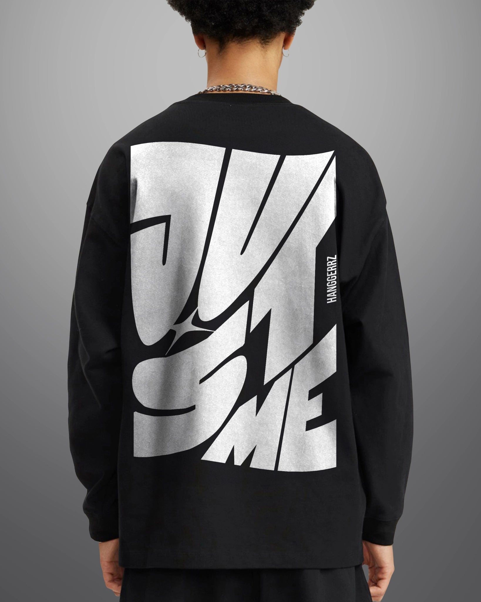 Just Me Streetwear FOG Cotton Long Sleeve Tee - Hanggerrz