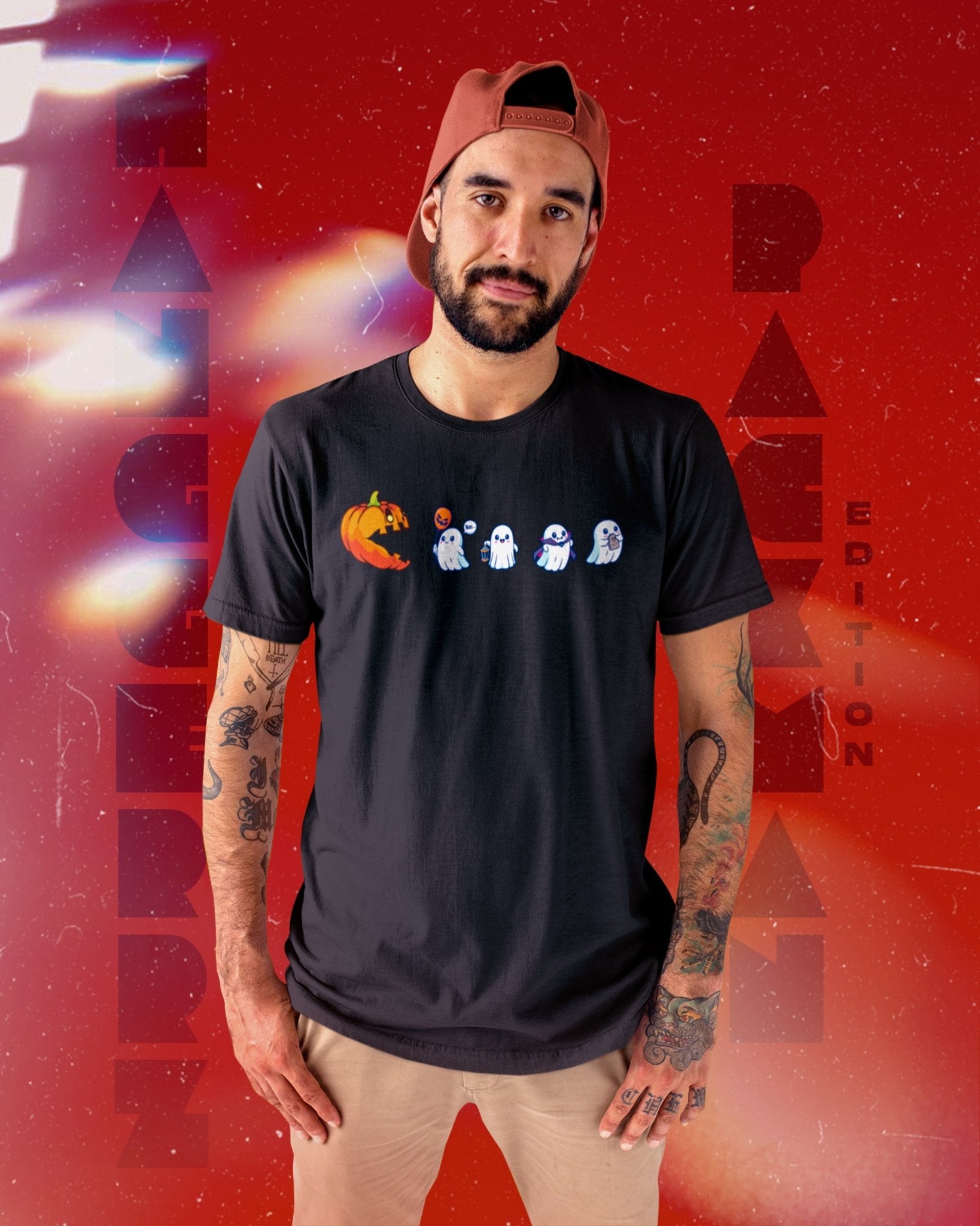 Pumpkin Pacman Classic T-Shirt - Hanggerrz